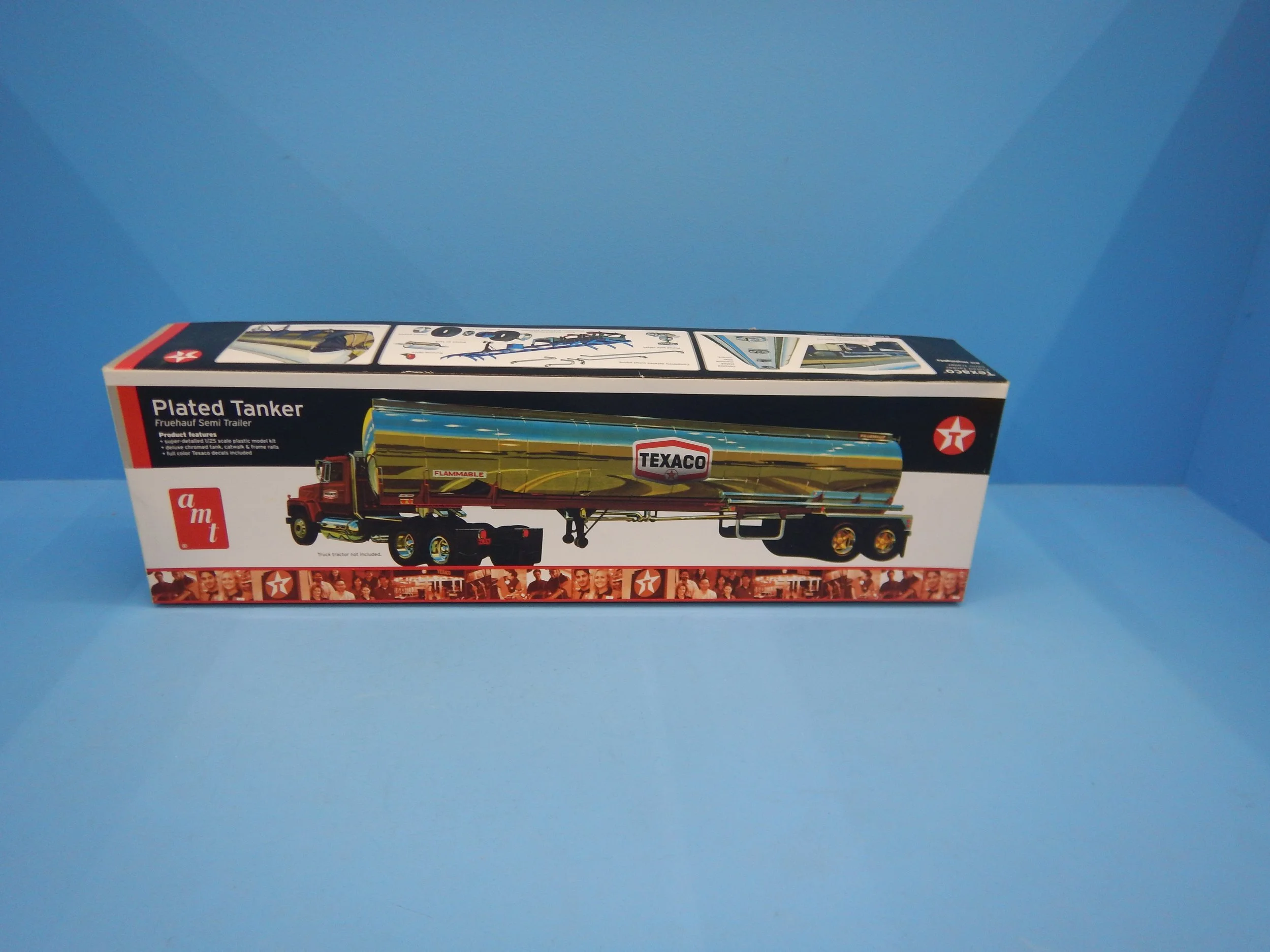 FRUEHAUF CHROME PLATED TANKER TRALIER (TEXACO), OPEN BOX, INVENTORY MOVED, 684OBTS1