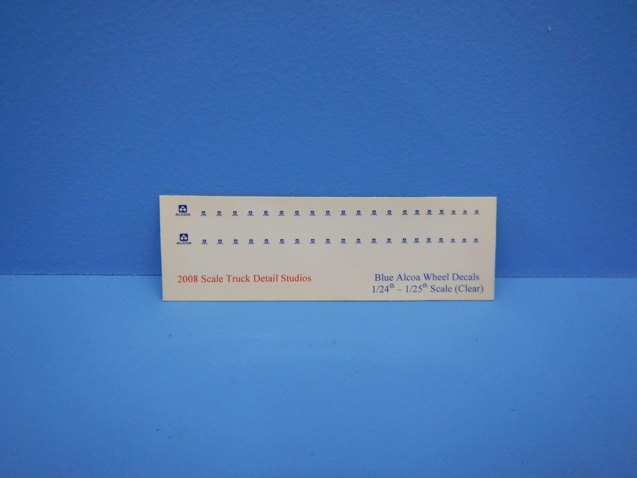 ALCOA WHEEL DECALS, BLUE, DECBLB