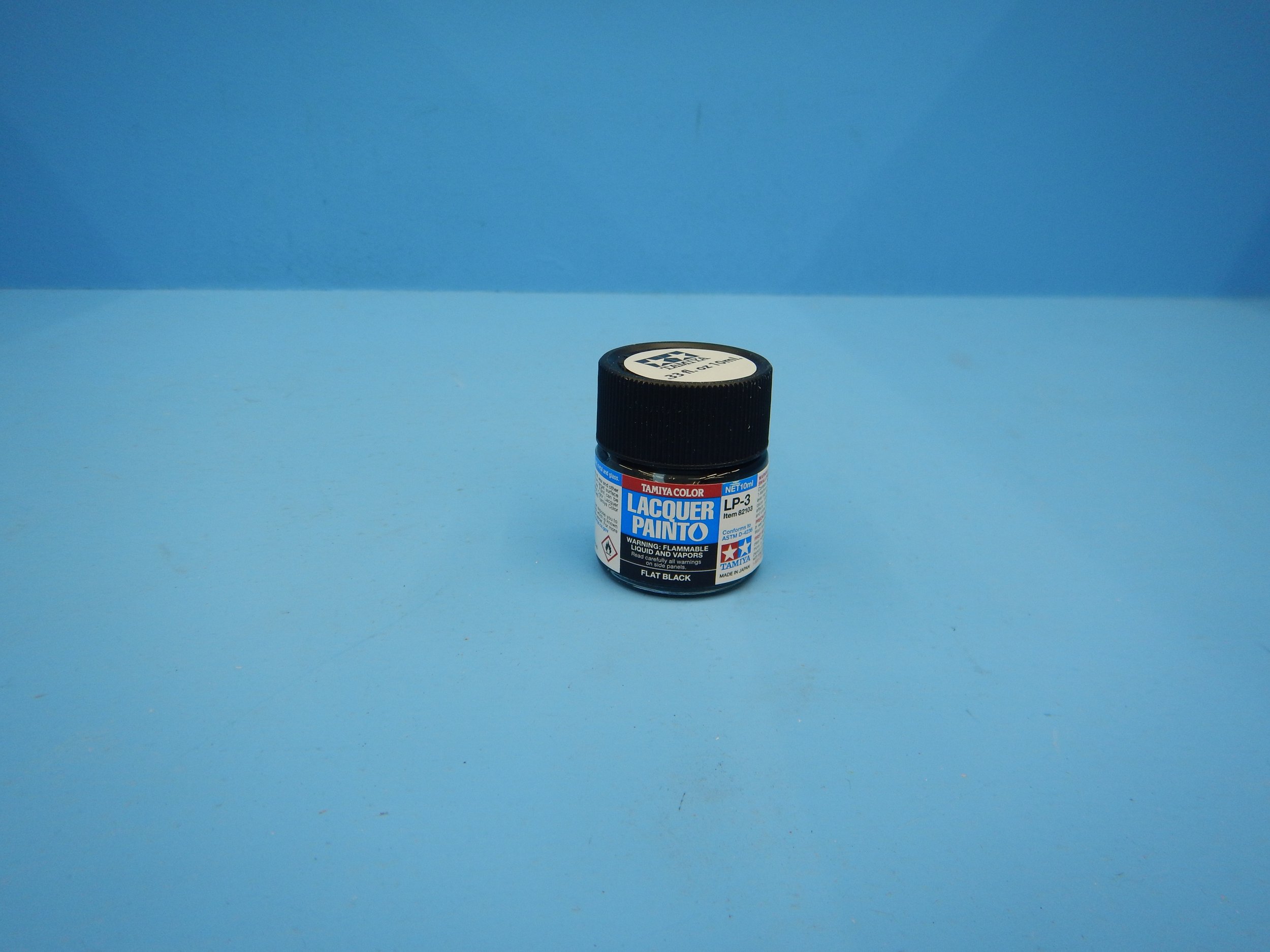 FLAT BLACK LAQUER PAINT, LP3, INVENTORY MOVED, TAM82103