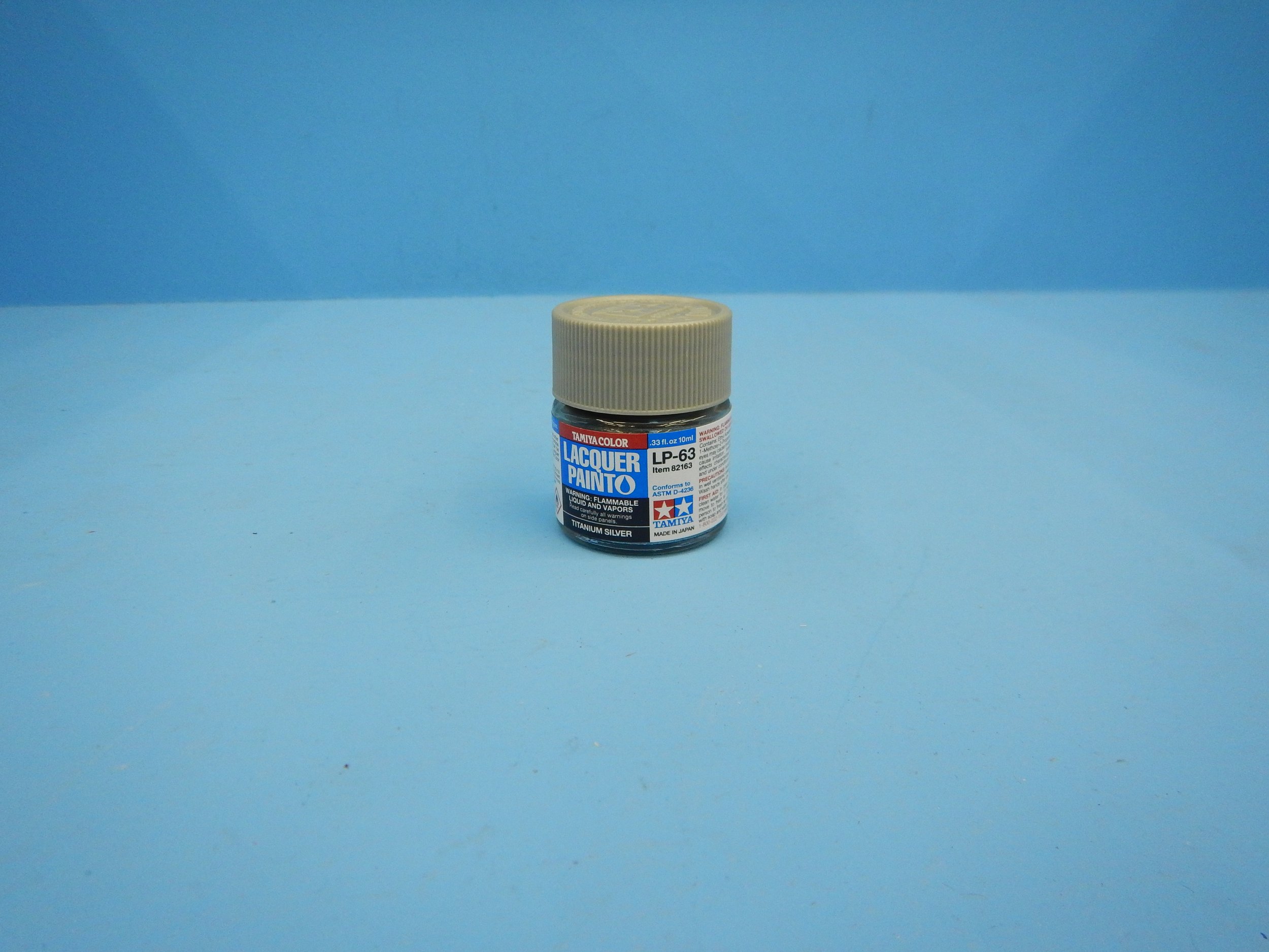TITANIUM SILVER LACQUER PAINT, LP63, INVENTORY MOVED, TAM82163