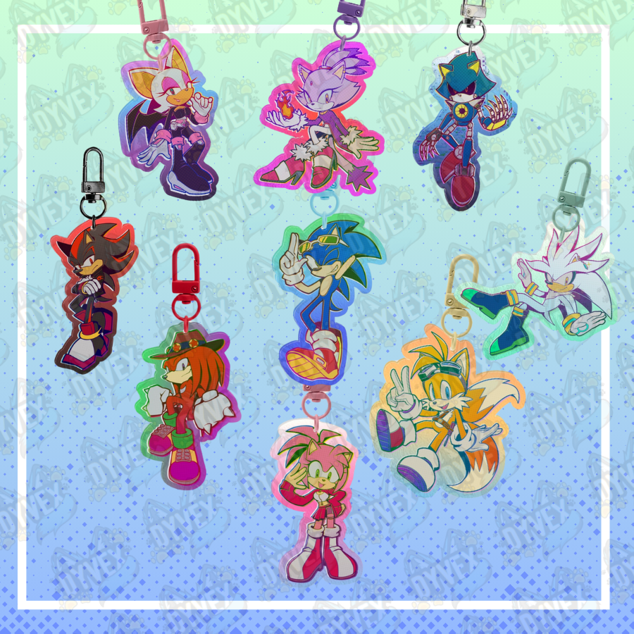 Sonic crew charms