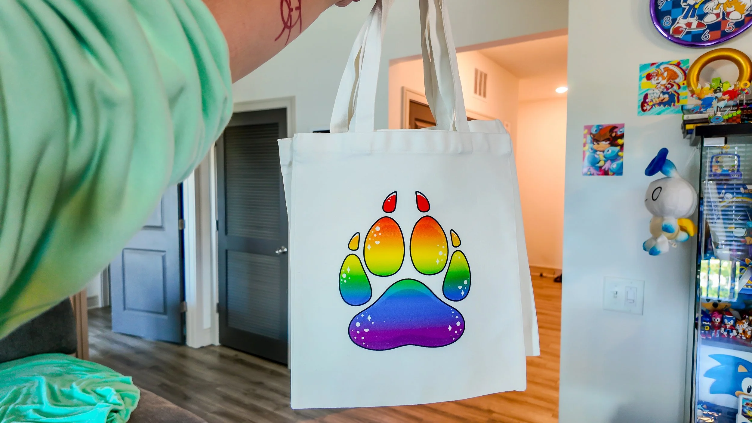 Paw pride tote bag