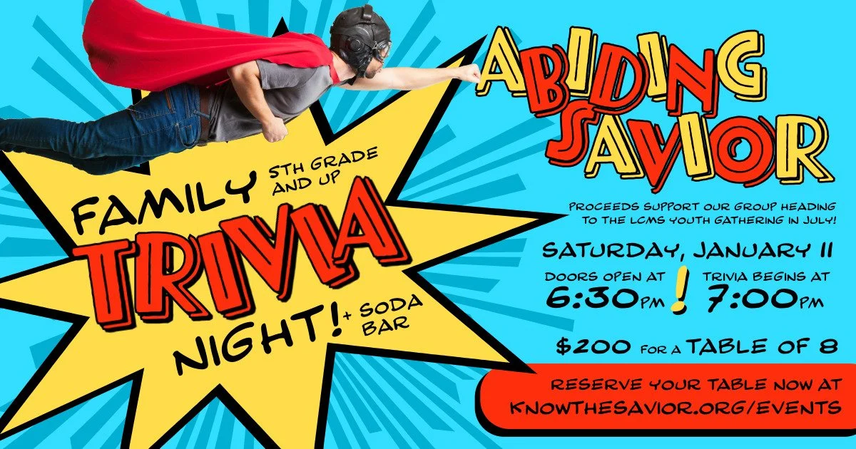 Family Trivia Night — Abiding Savior Lutheran Church