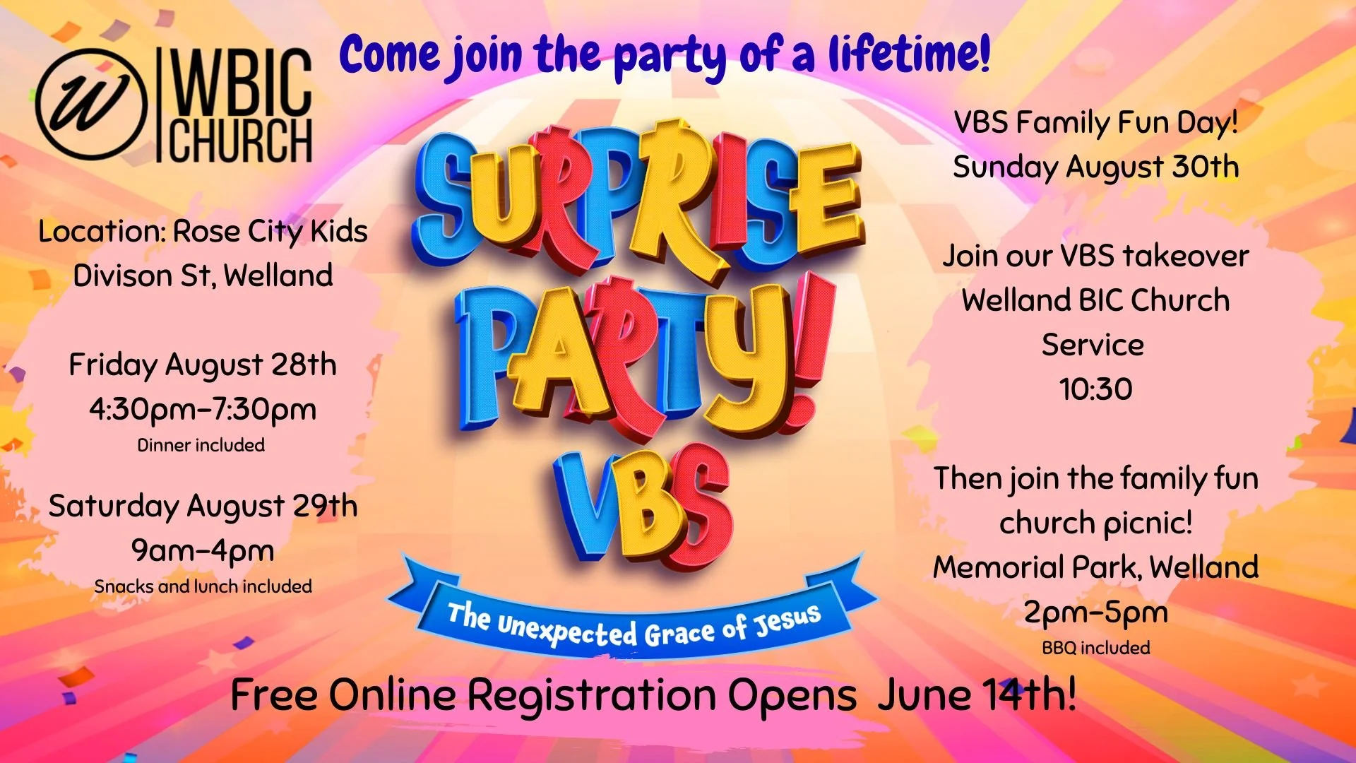 Vacation Bible School Surprise Party!