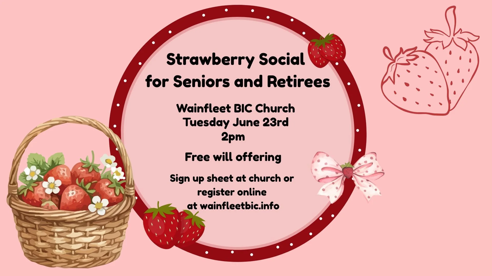 Strawberry Social for Seniors and Retirees