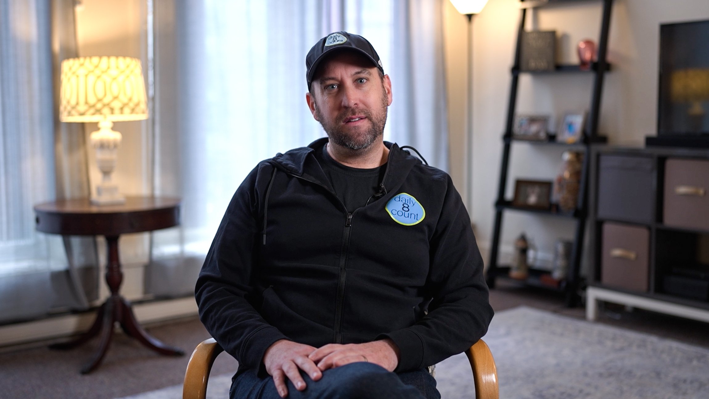 Brian Curl, musical theatre choreographer and teaching artist, wearing Daily 8 Count apparel