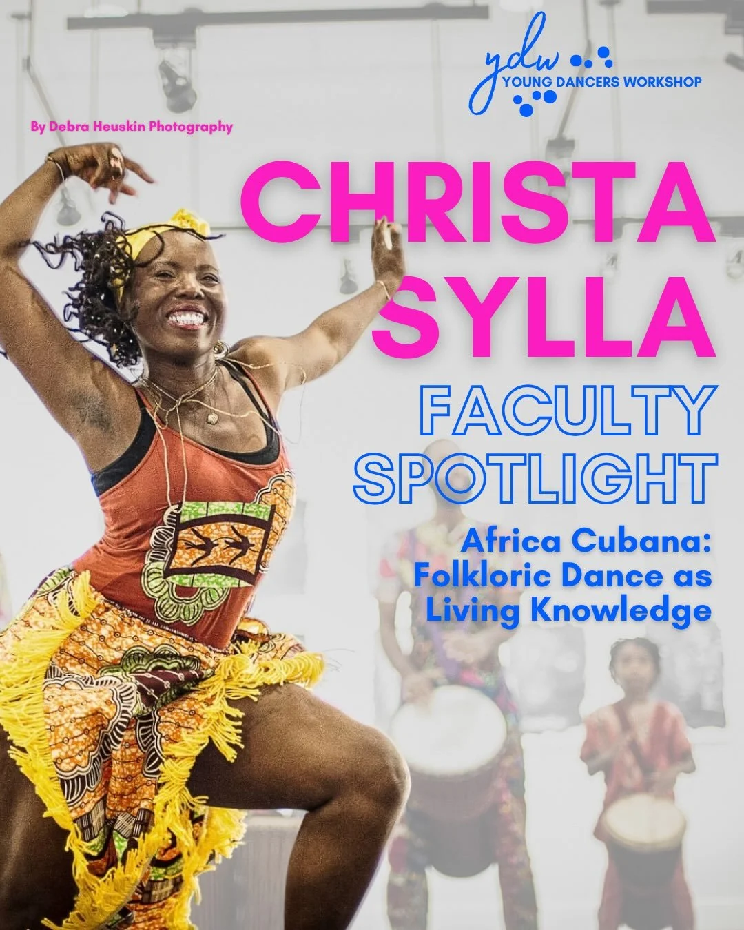 FACULTY SPOTLIGHT: Christa Sylla! 💃

We can&rsquo;t wait to have Christa teaching Africa Cubana: Folkloric Dance as Living Knowledge to our dancers at YDW! Swipe to learn more about Christa and what to expect from her class.