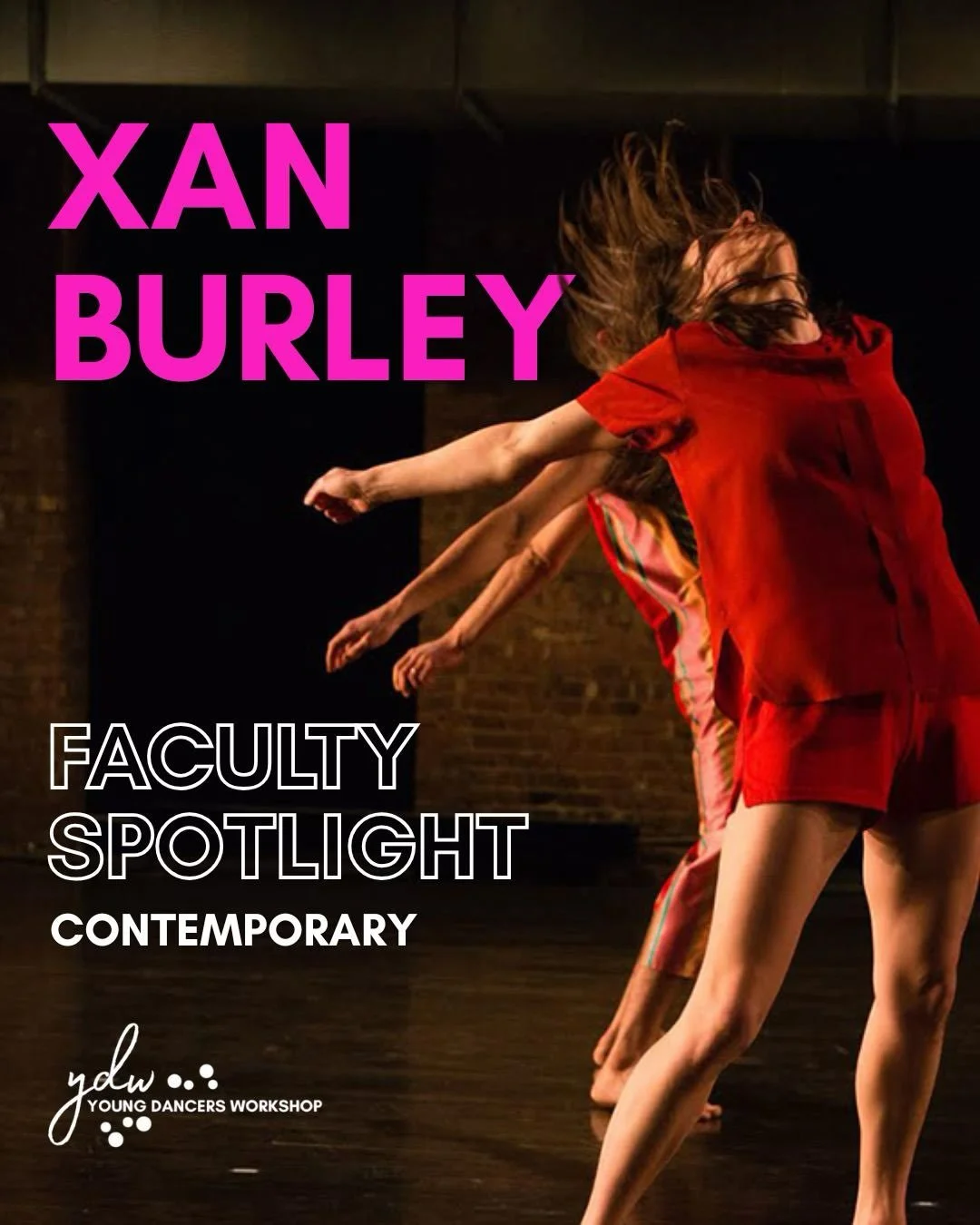 FACULTY SPOTLIGHT: Xan Burley! ✨

We can&rsquo;t wait to have Xan teaching contemporary at YDW! Swipe to learn more about Xan and her background as a dancer and choreographer.