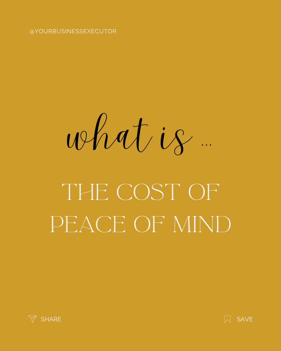 What is ... the cost of peace of mind.png
