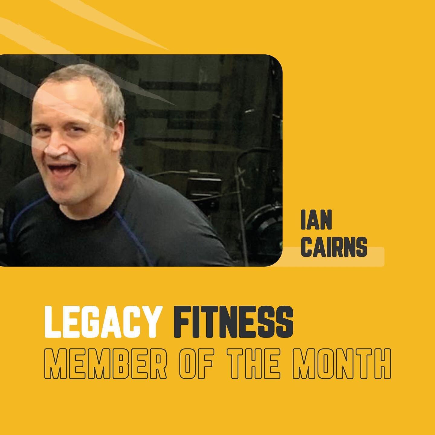 October Member the Month goes to Mr Elf Foods Ian Cairns @elffoodslboro 👏👏

So Ian has been back at Legacy for 18 months now, he&rsquo;s been super consistent with his Small Group Personal Training and hardly ever misses a session. 🙌

He has seen 