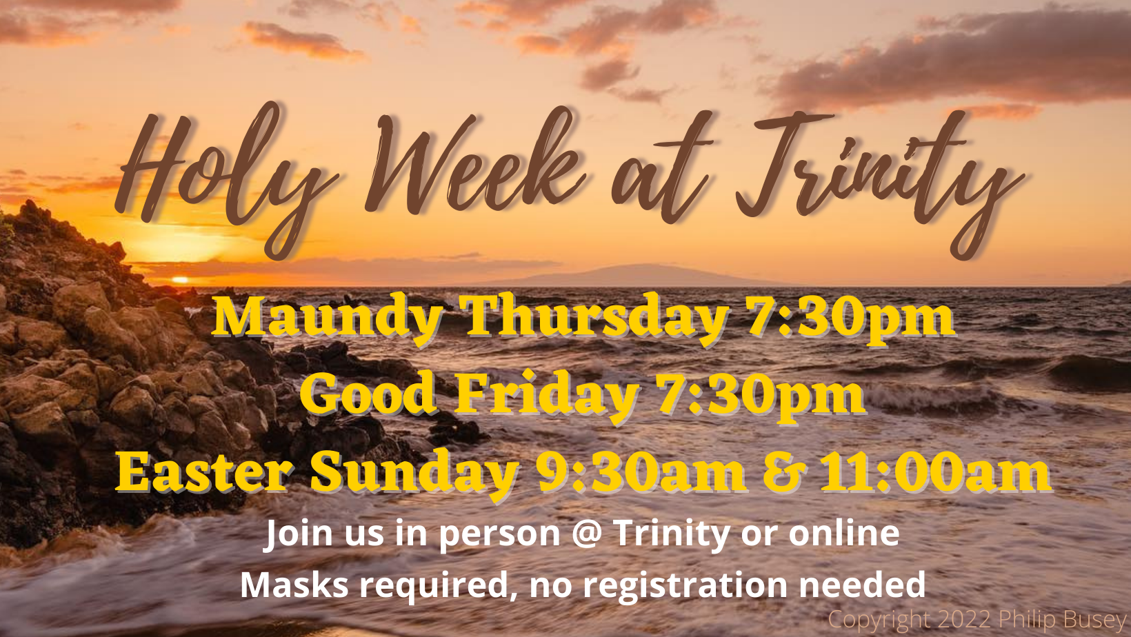 Holy Week is Coming