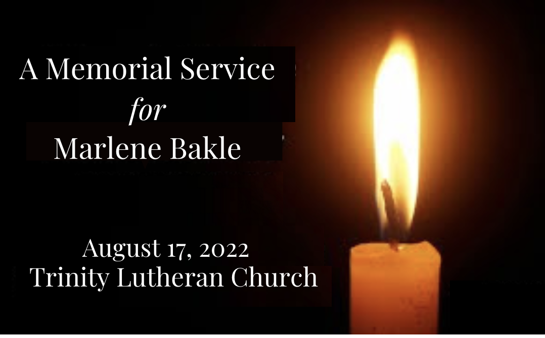 Memorial for Marlene Bakle