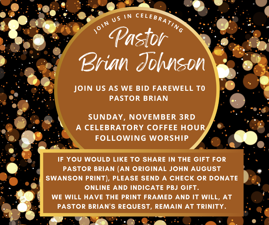 A farewell for Pastor Brian