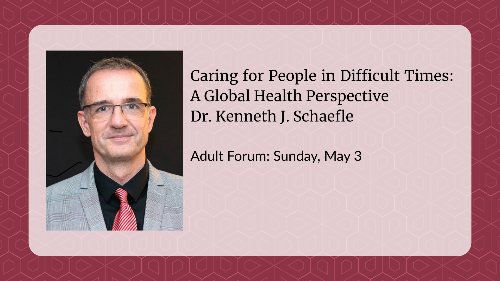 Adult Forum: May 3