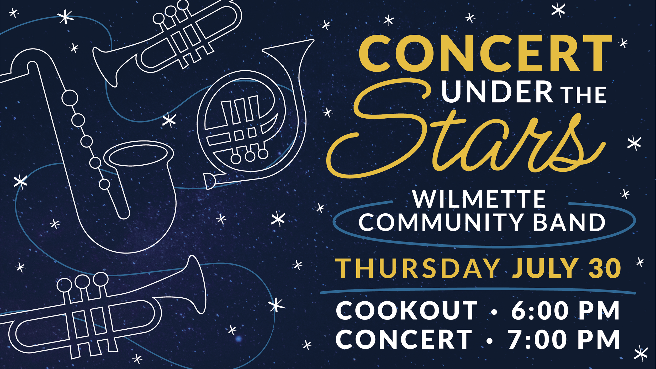 Concert Under the Stars with Wilmette Community Band