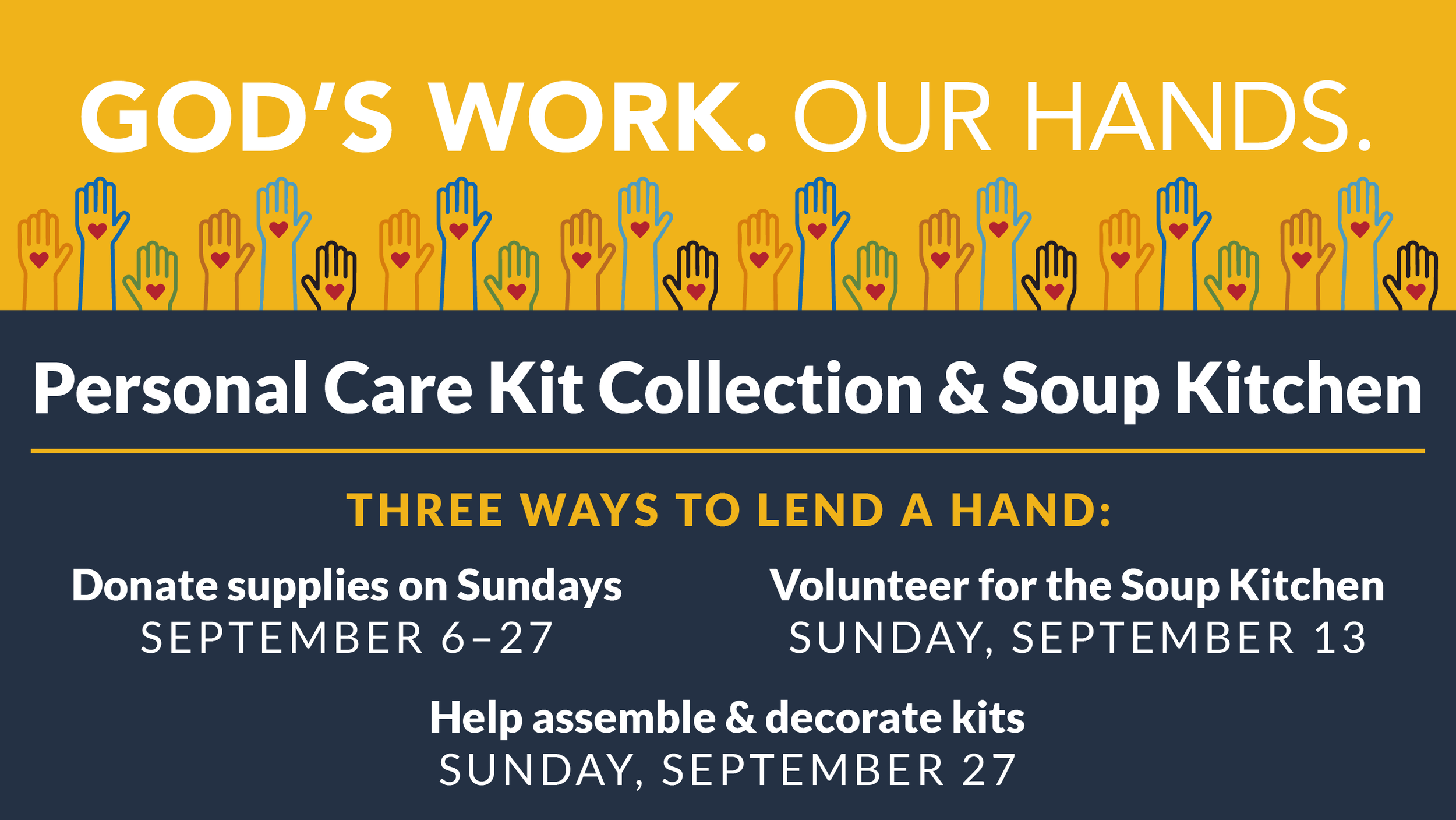 Personal Care Kit Packing for Shore Line Place