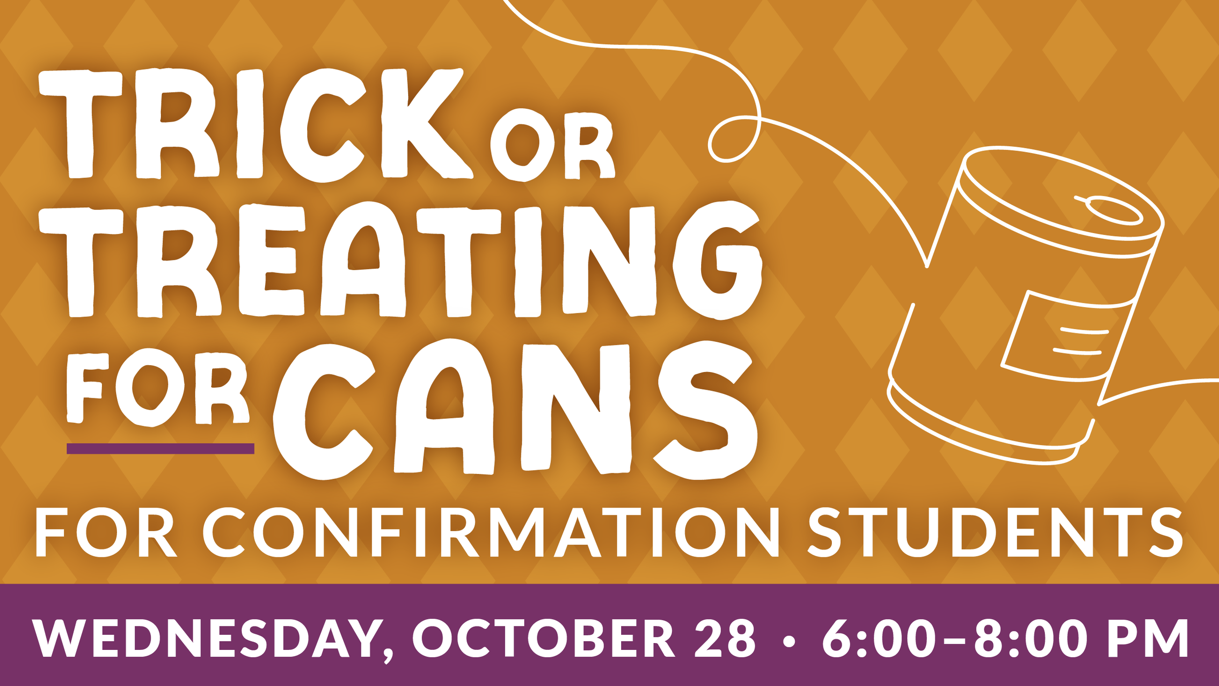 Confirmation Trick-or-Treating for Cans