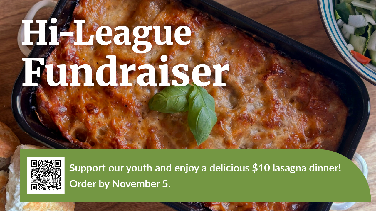 Hi-League Lasagna Fundraiser Orders Due