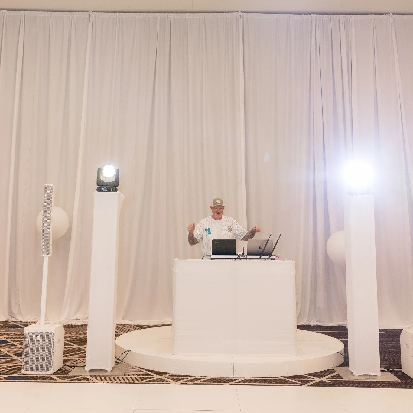 Our white circle platform creates a clean, elevated focal point for DJs, performers, or special event moments &mdash; bringing a modern, polished look to the dance floor experience.

And in celebration of Year Ten, we&rsquo;re offering 10% off all re