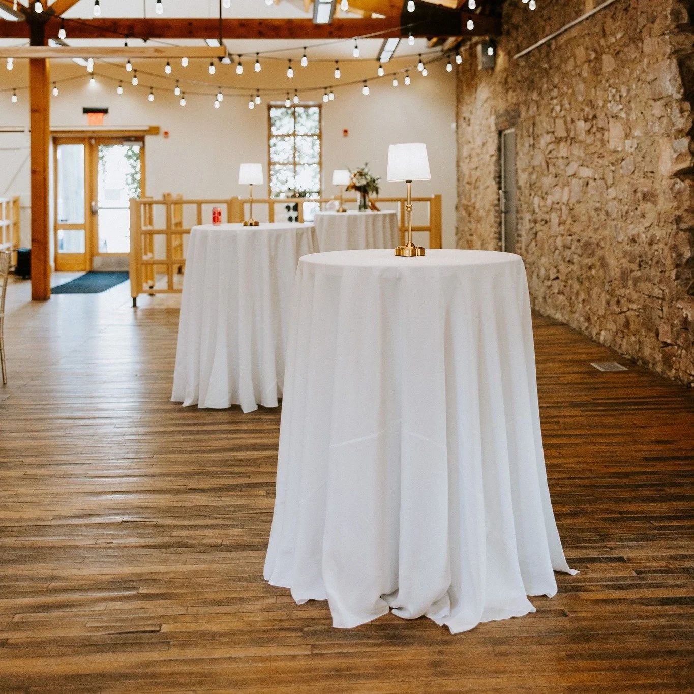 Thoughtful rentals bring intention to every space &mdash; including cocktail hour.

From high-top tables and linens to accent lighting and d&eacute;cor, creating a welcoming space for guests to gather sets the tone for the evening ahead.

In celebrat