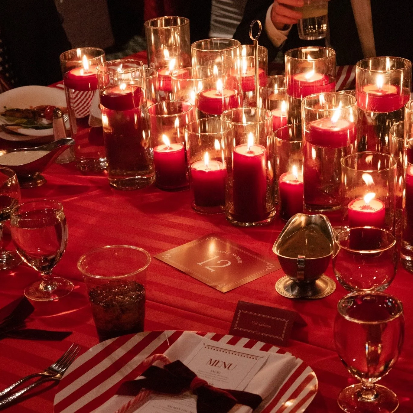 Candlelight always sets the tone.

Our glass cylinders paired with custom colored candles allow you to bring depth and color into your table design while creating a warm, inviting glow.

Last week for 10% off all Prairie Lane rental orders as we cele