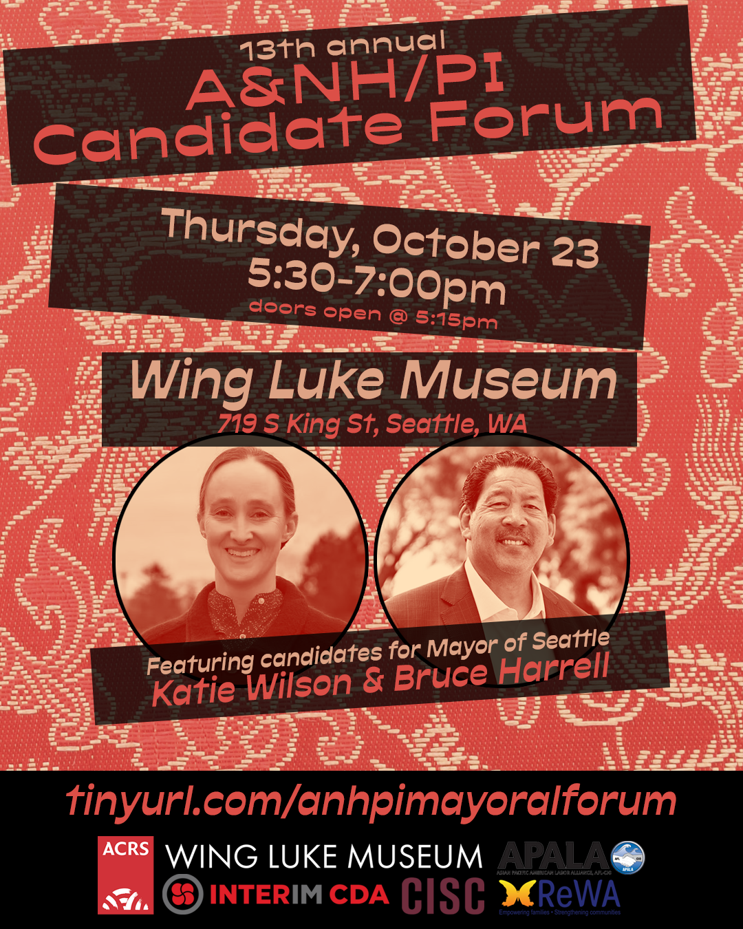 13th ANNUAL A&NH/PI MAYORAL CANDIDATE FORUM