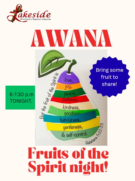 fruits of the Spirt at AWANA