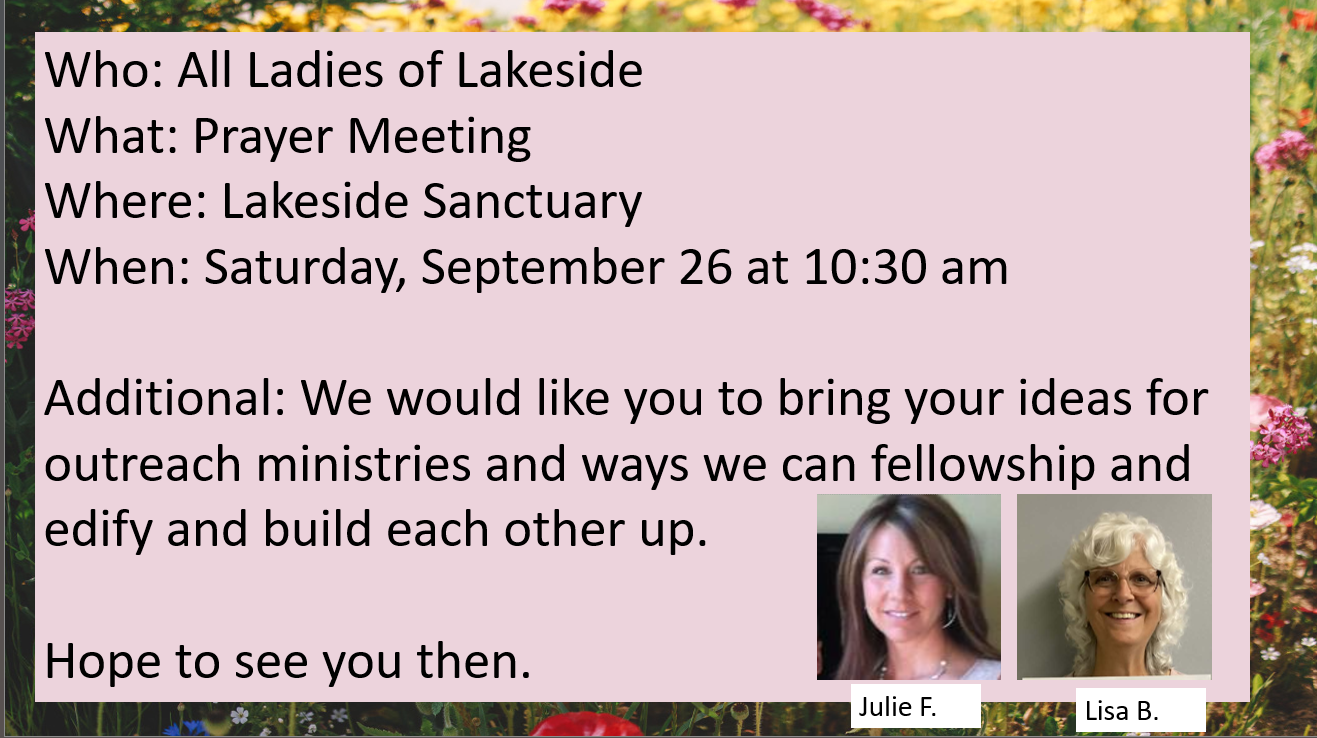 Ladies Prayer