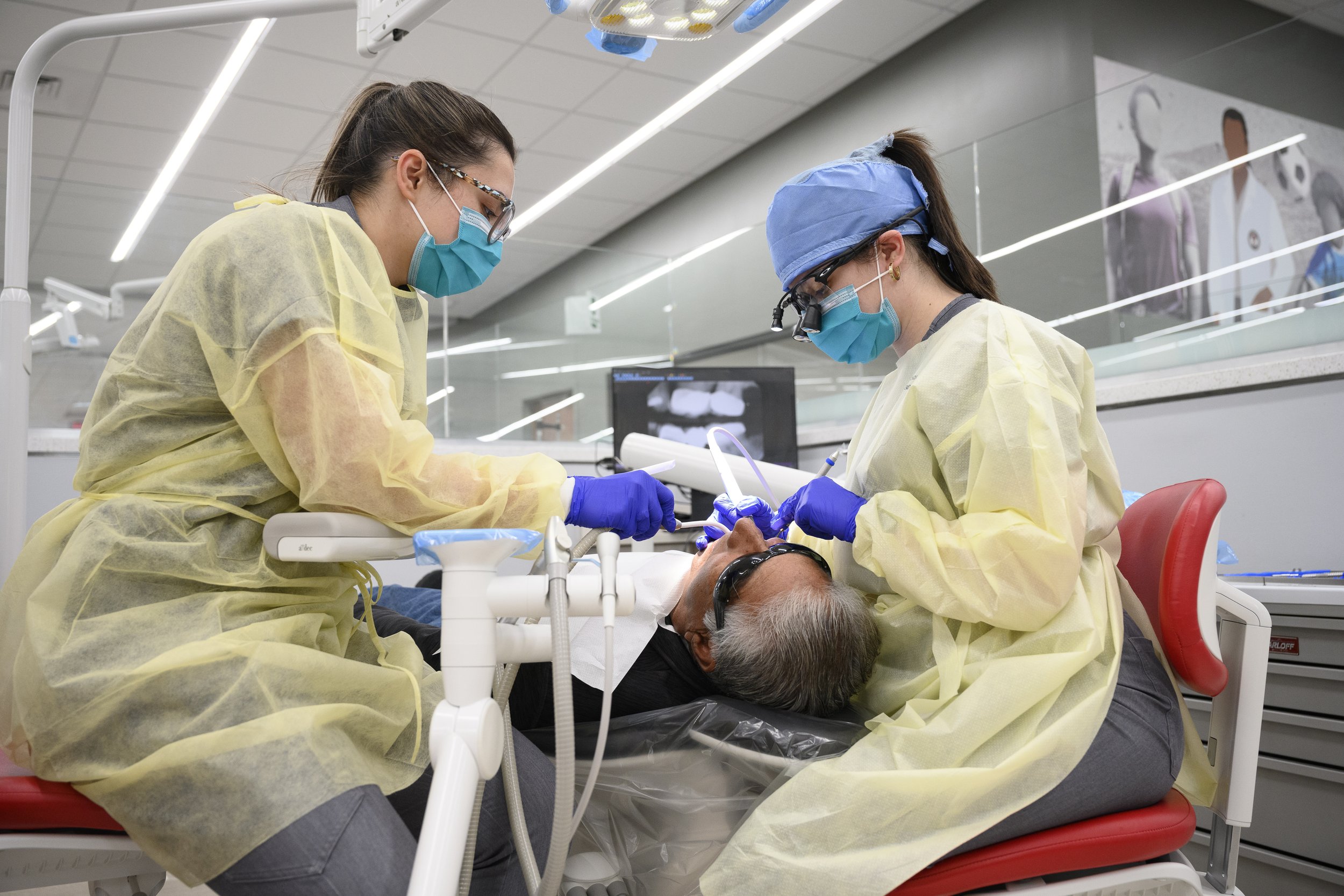 Our Oral Health Clinic is promoting its services through special events such as Senior Dental Day, where older adults receive free cleanings and screenings. The events are supported by the new Senior Dental Fund, established by a gift from the Carl C