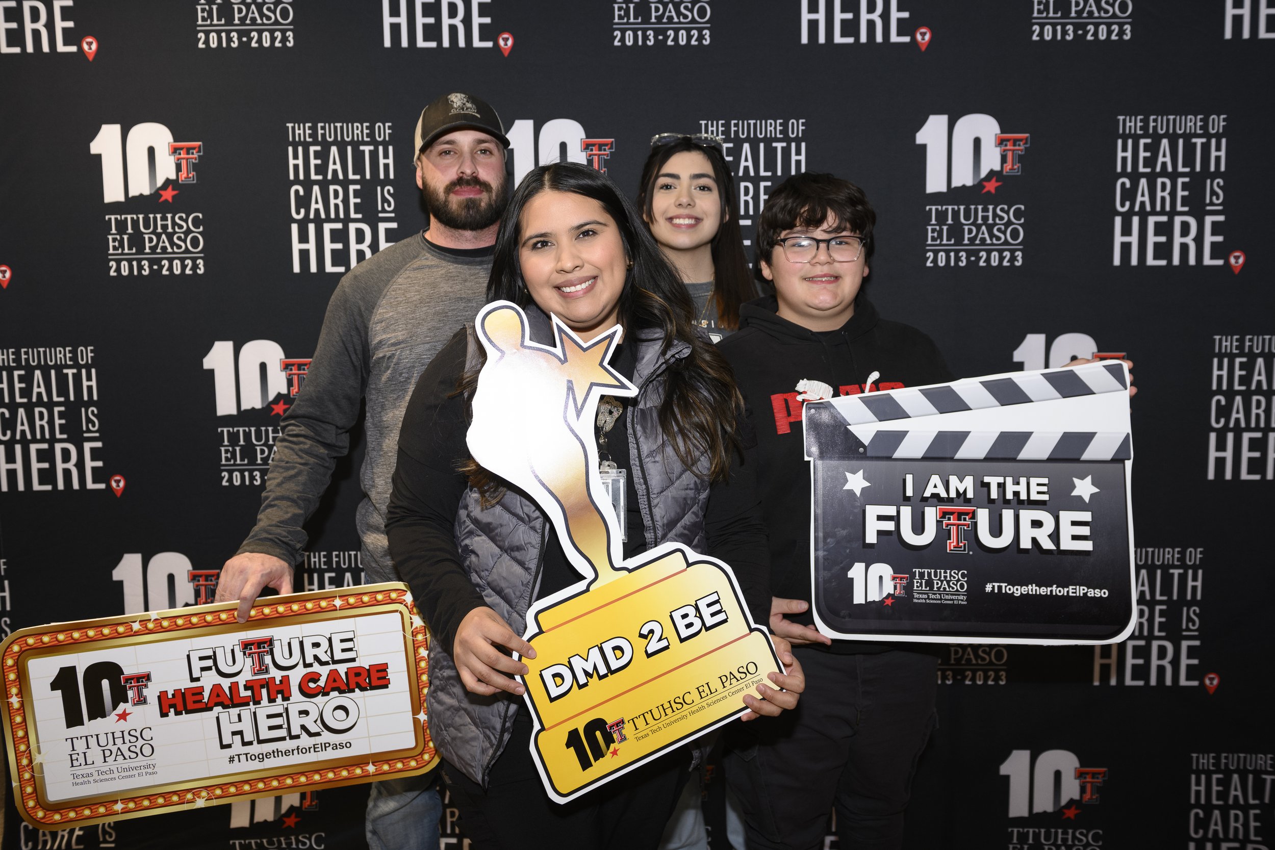 Students, alumni, faculty and supporters gathered on campus last year for a red-carpet screening of “Frontera Dreams: Improving Lives, Empowering Generations.” The short film follows the 10-year journey of four Texas Tech Health El Paso students from