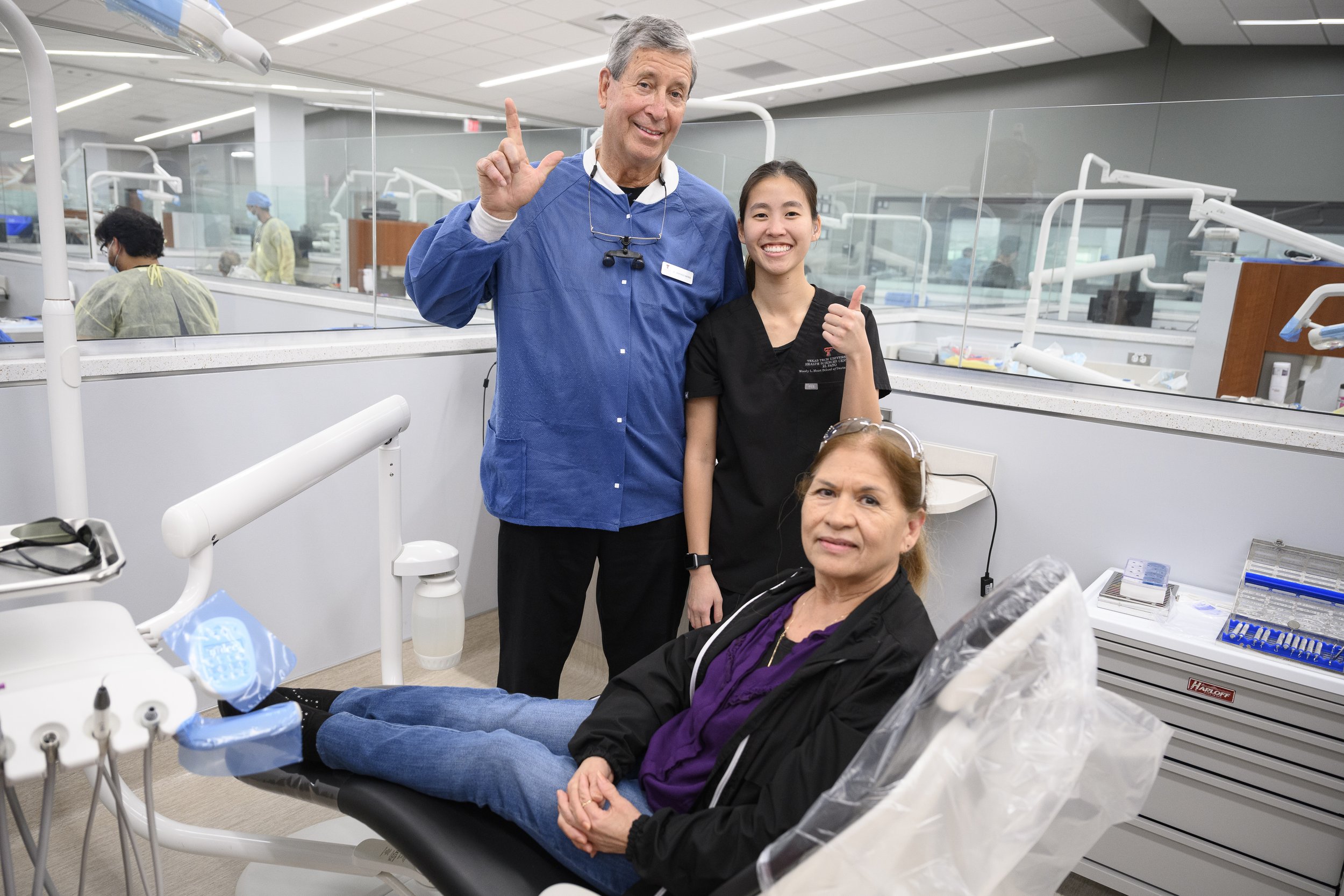 Our Oral Health Clinic is promoting its services through special events such as Senior Dental Day, where older adults receive free cleanings and screenings. The events are supported by the new Senior Dental Fund, established by a gift from the Carl C