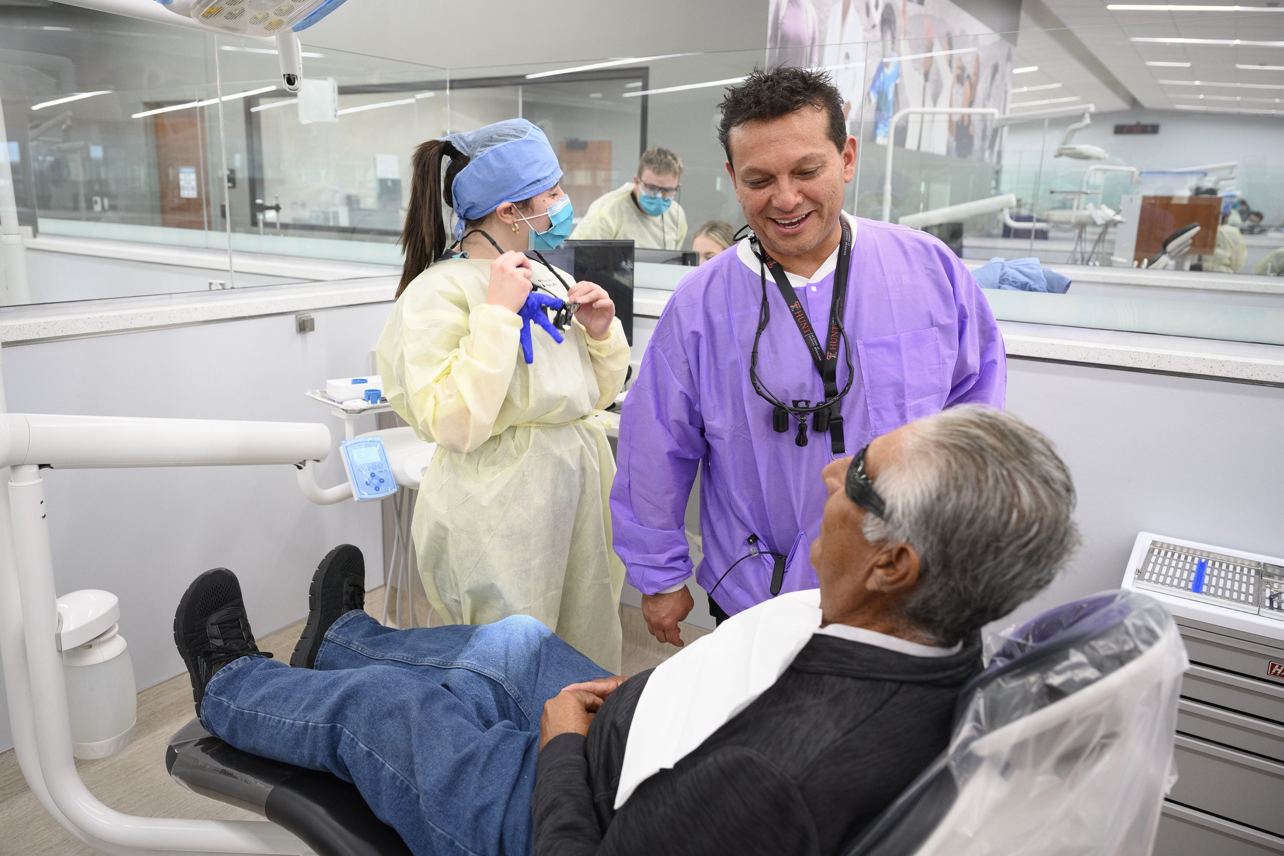 Our Oral Health Clinic is promoting its services through special events such as Senior Dental Day, where older adults receive free cleanings and screenings. The events are supported by the new Senior Dental Fund, established by a gift from the Carl C