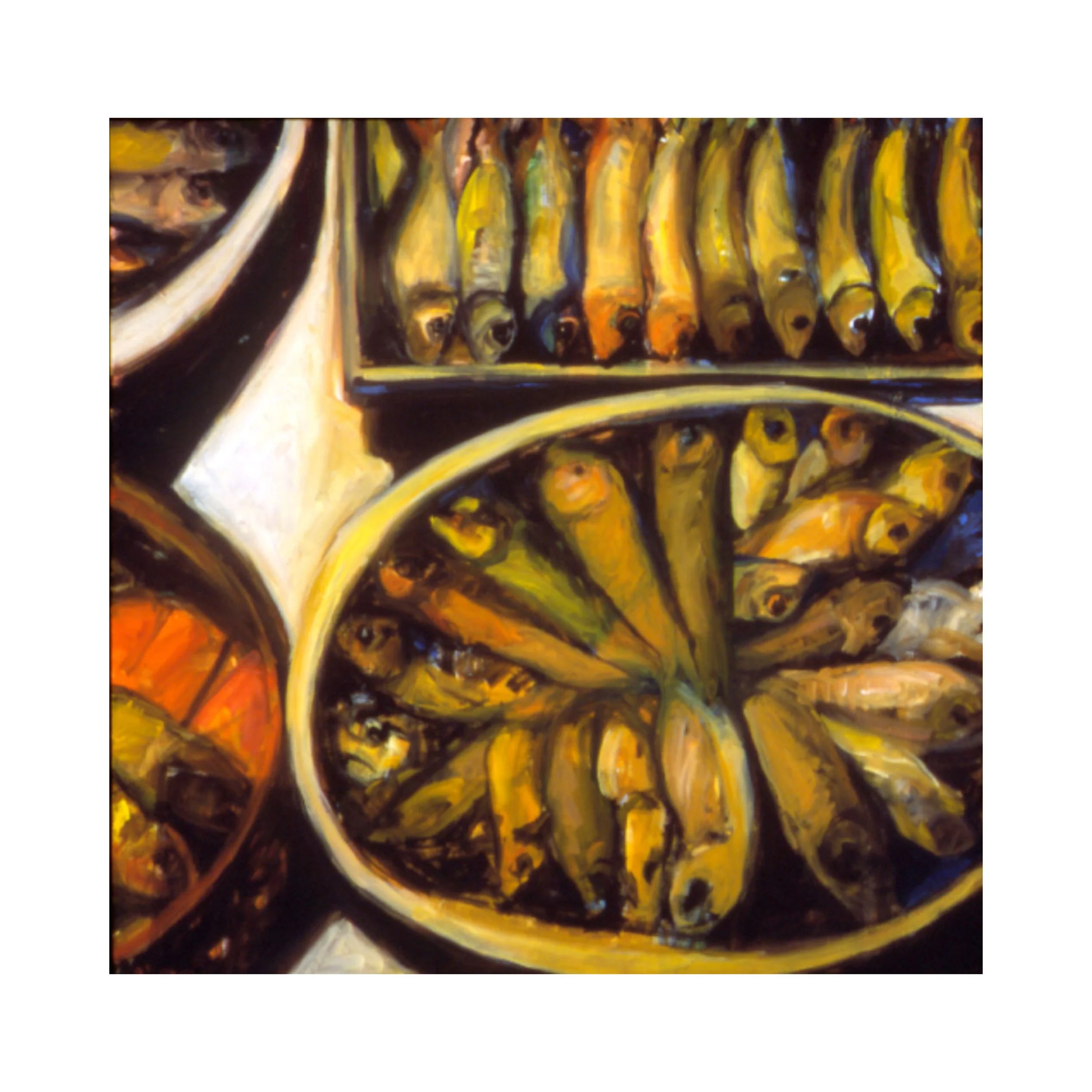 Fish Market Flat, oil on canvas, 40" x 40" Sold