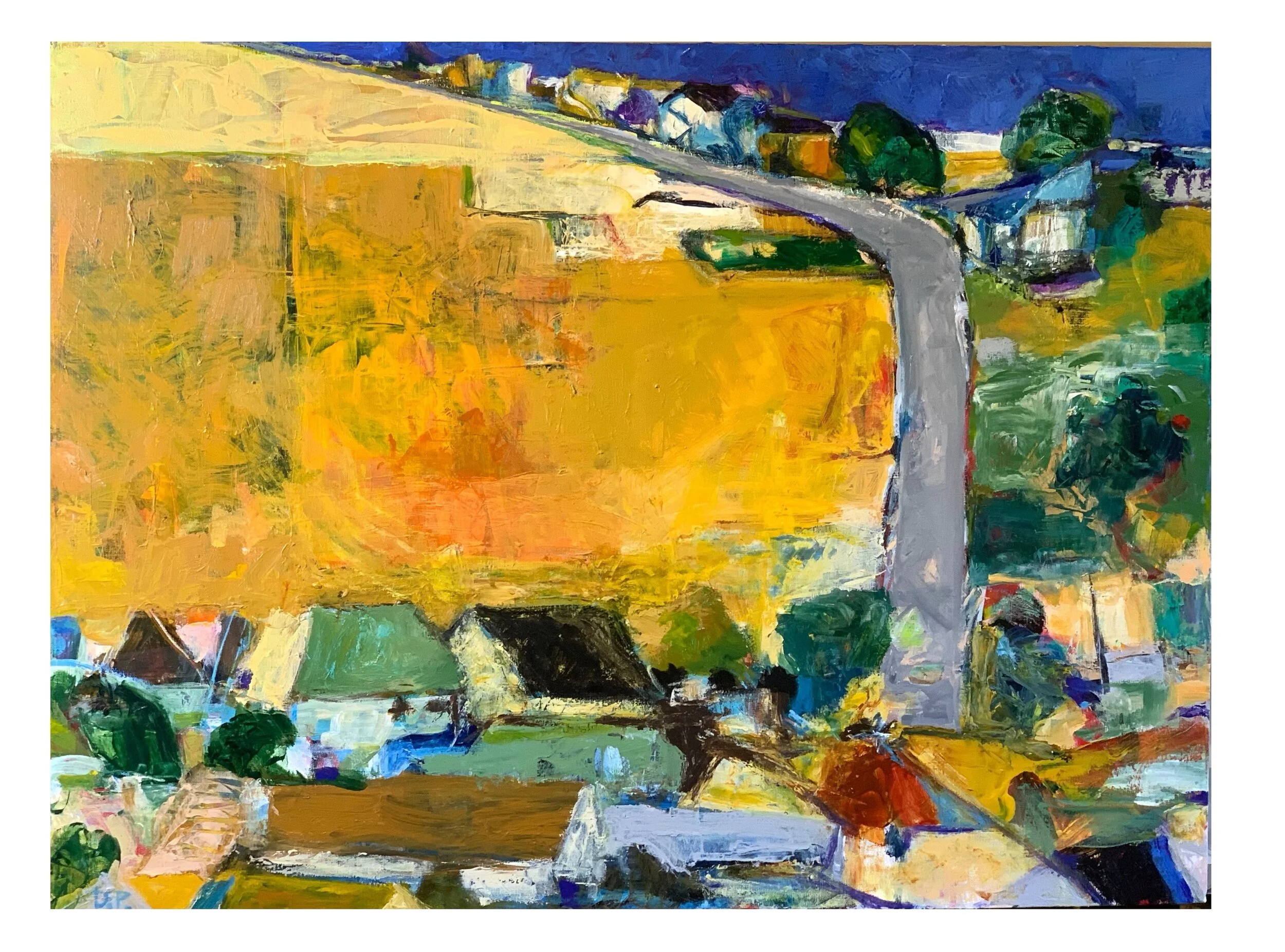 Dordogne Road, acrylic on canvas, 40" x 30"
