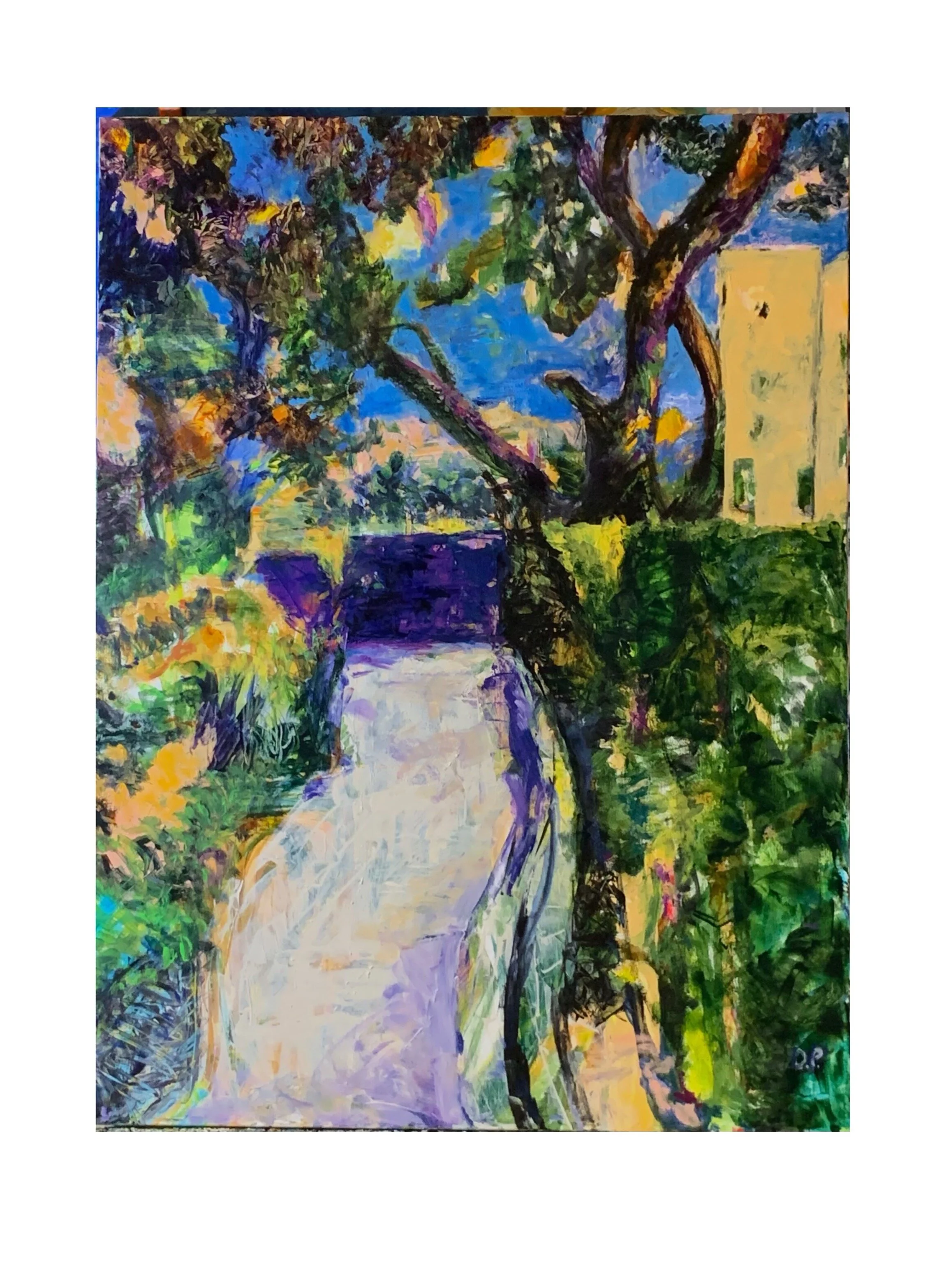 Provence Walk, acrylic on canvas, 36" x 48" SOLD