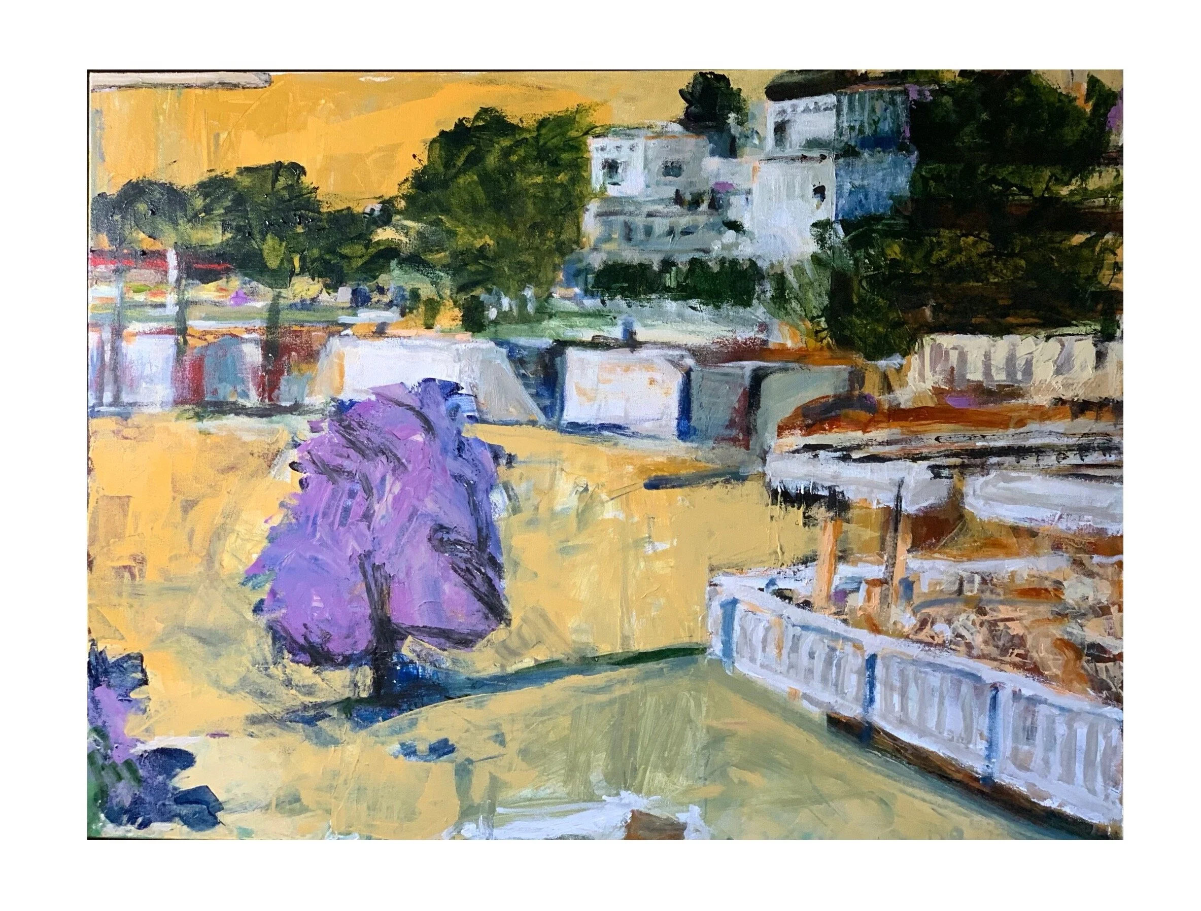Villas Beach, acrylic on linen, 40" x 32" Unavailable