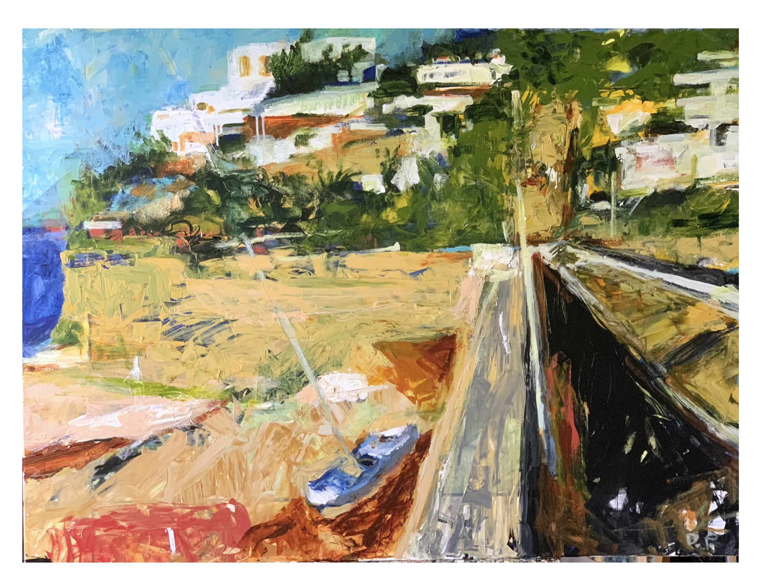 Sven's Boat, acrylic on canvas, 48" x 36" SOLD