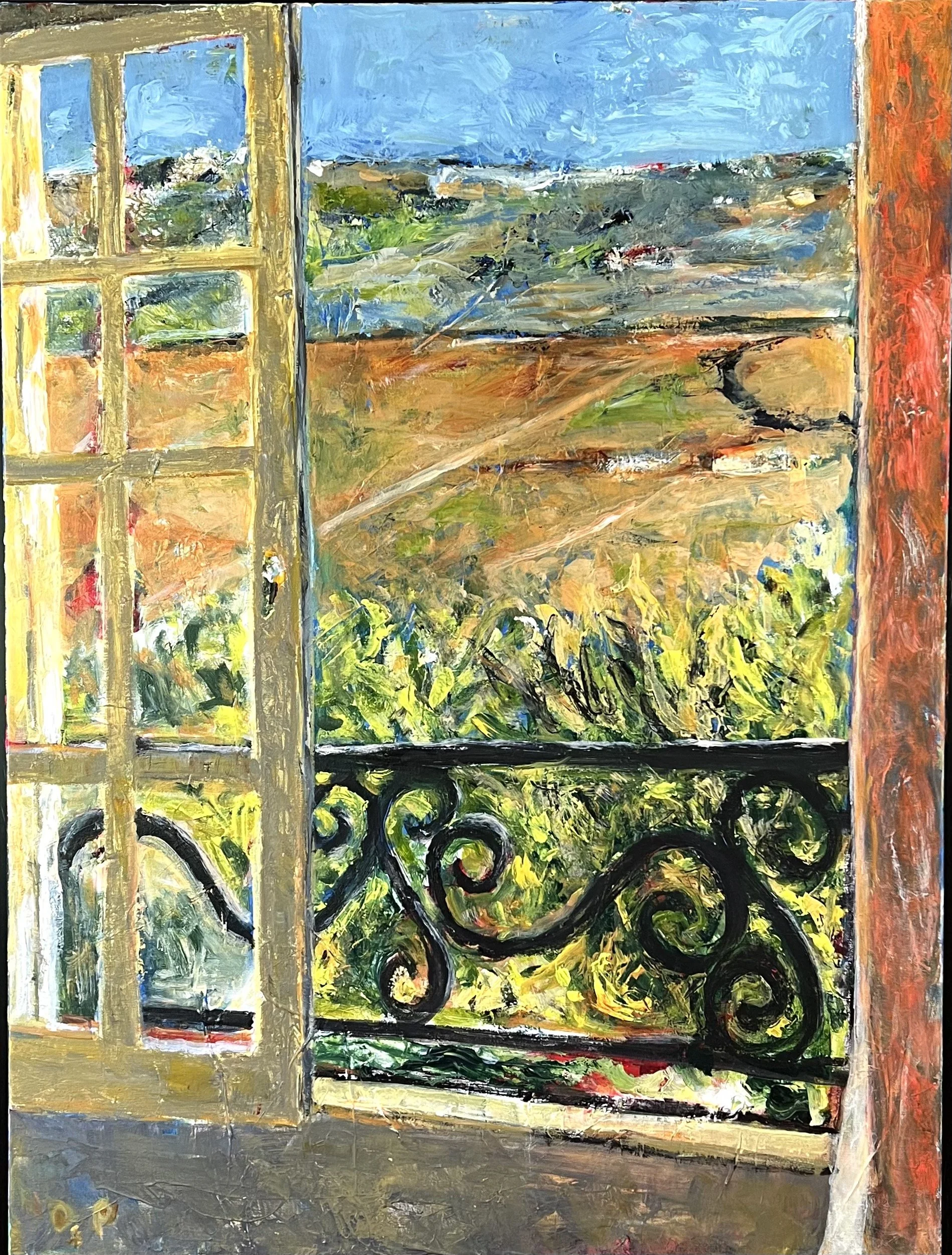 Window with Grey, acrylic on canvas, 30" x 40" SOLD