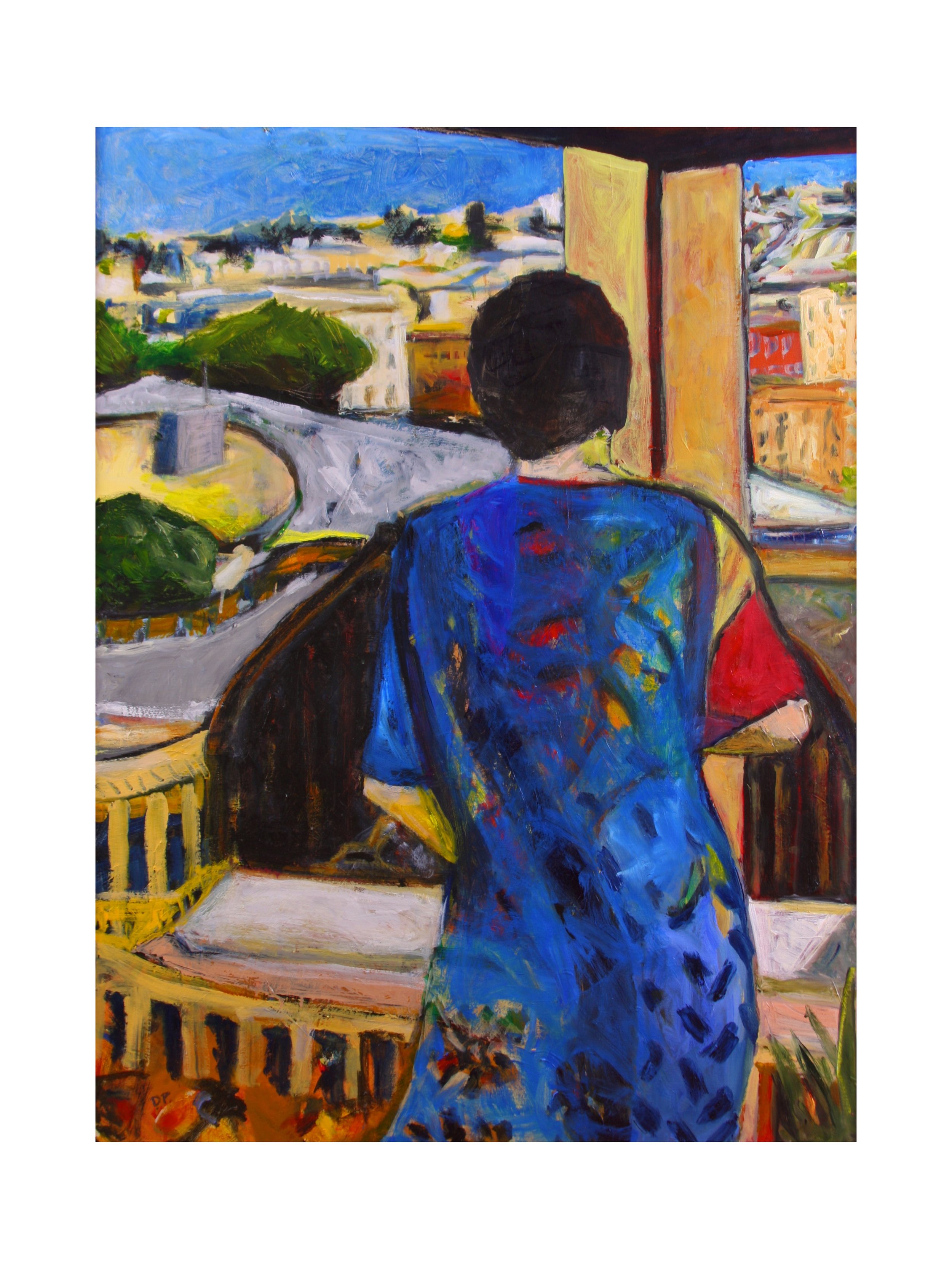 Woman & Atocha, acrylic on canvas, 36" x 48", sold