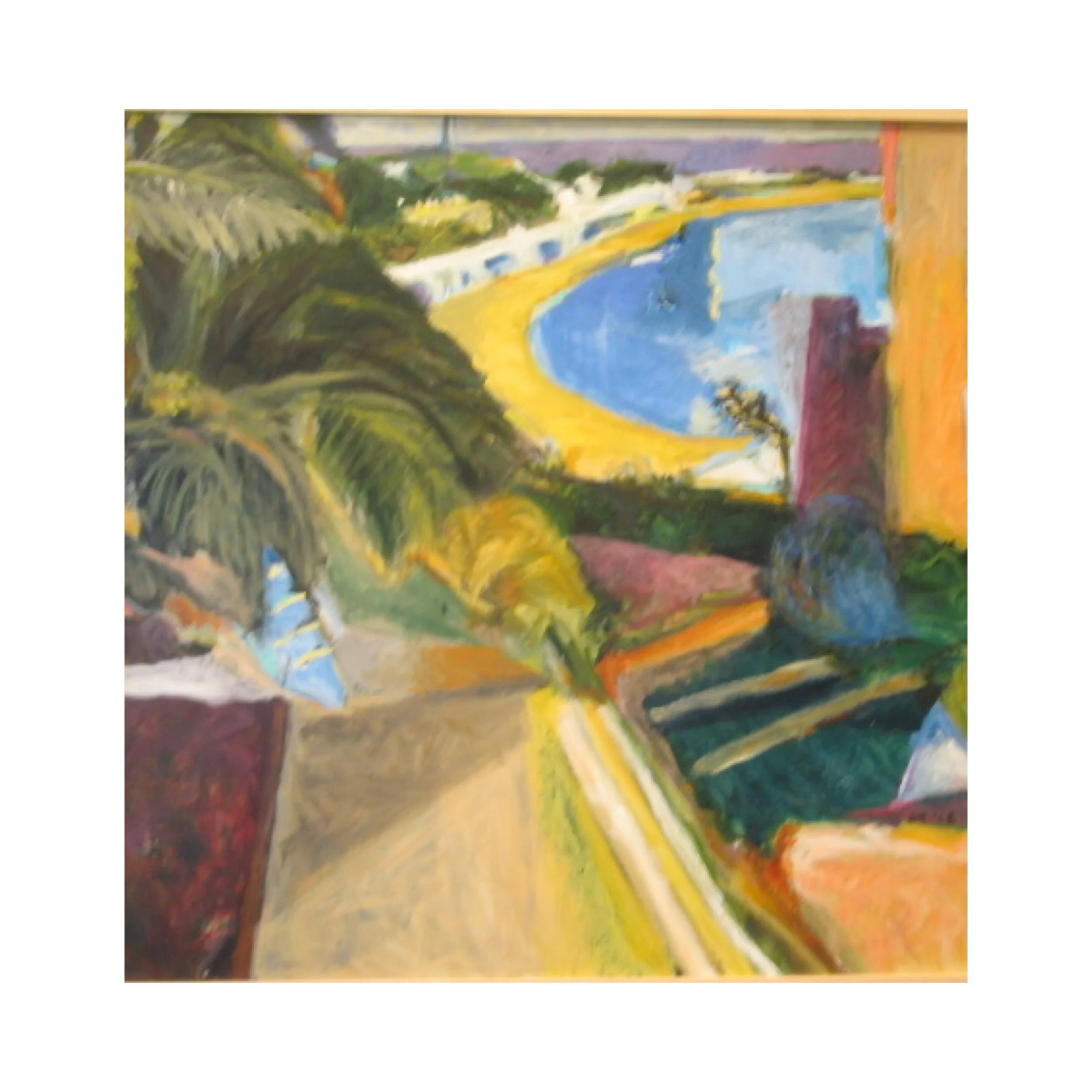 Evening Cove, acrylic on canvas, 41" x 41" Sold