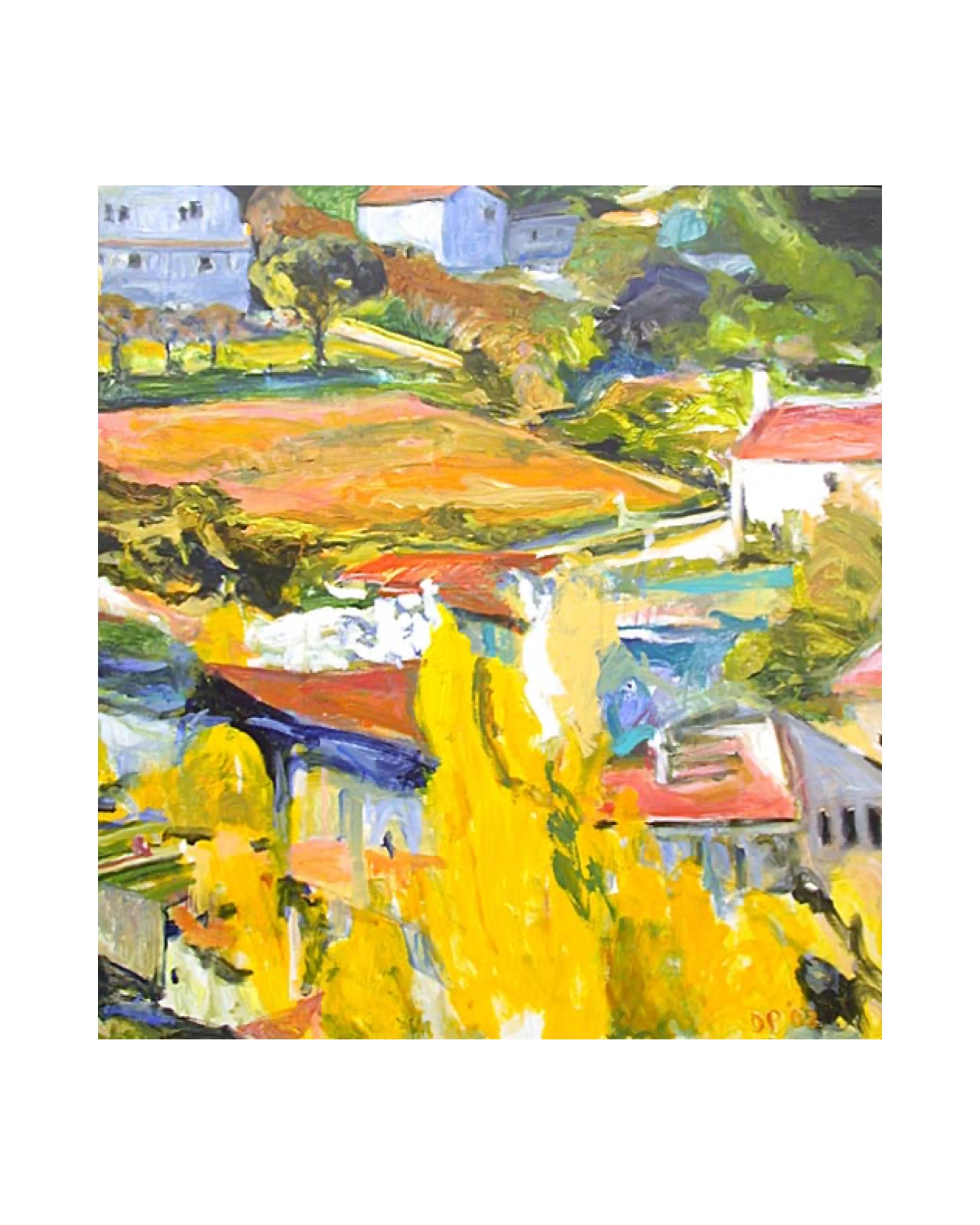 Vaison La Romaine, acrylic on canvas, 40" x 46" Sold