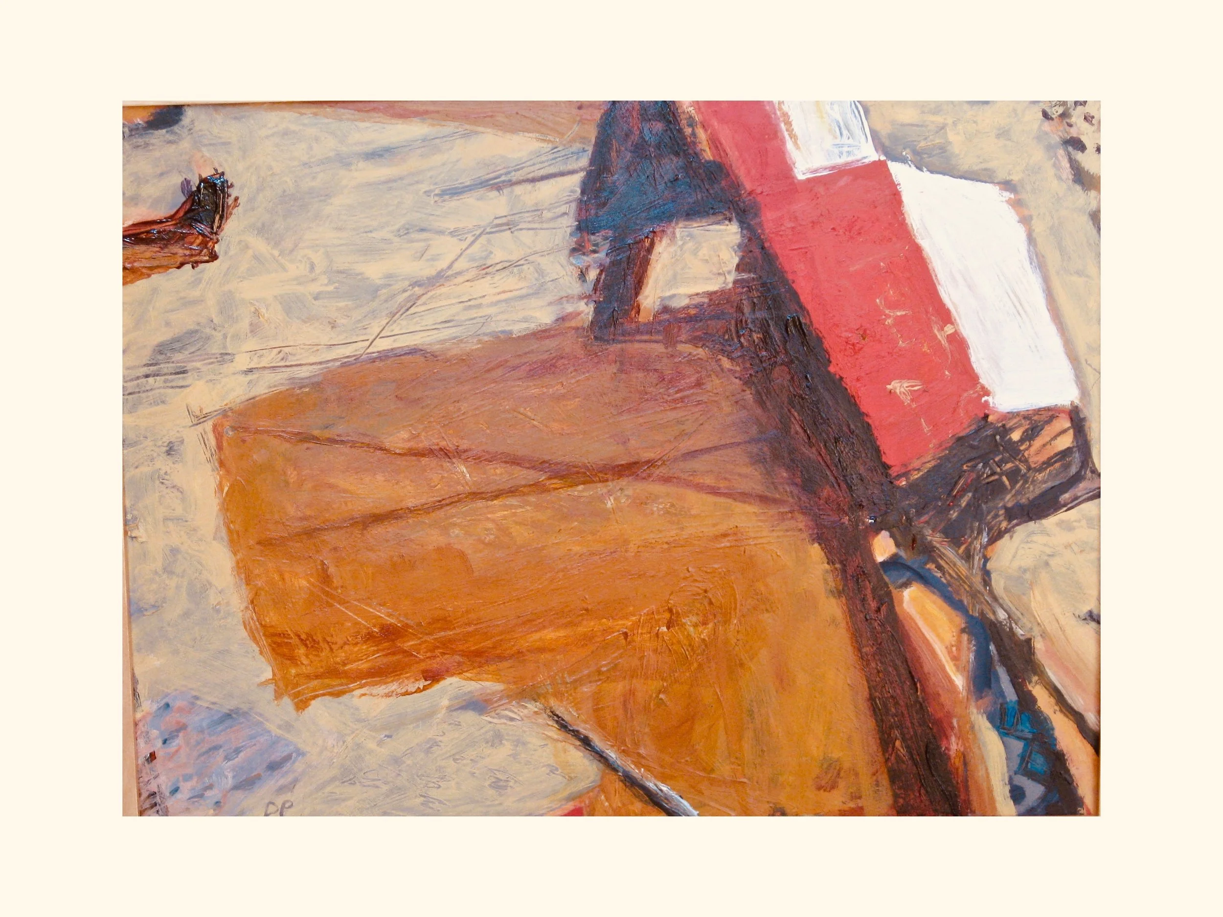 Farm Abstract, acrylic on board, 18" x 14" Unavailable