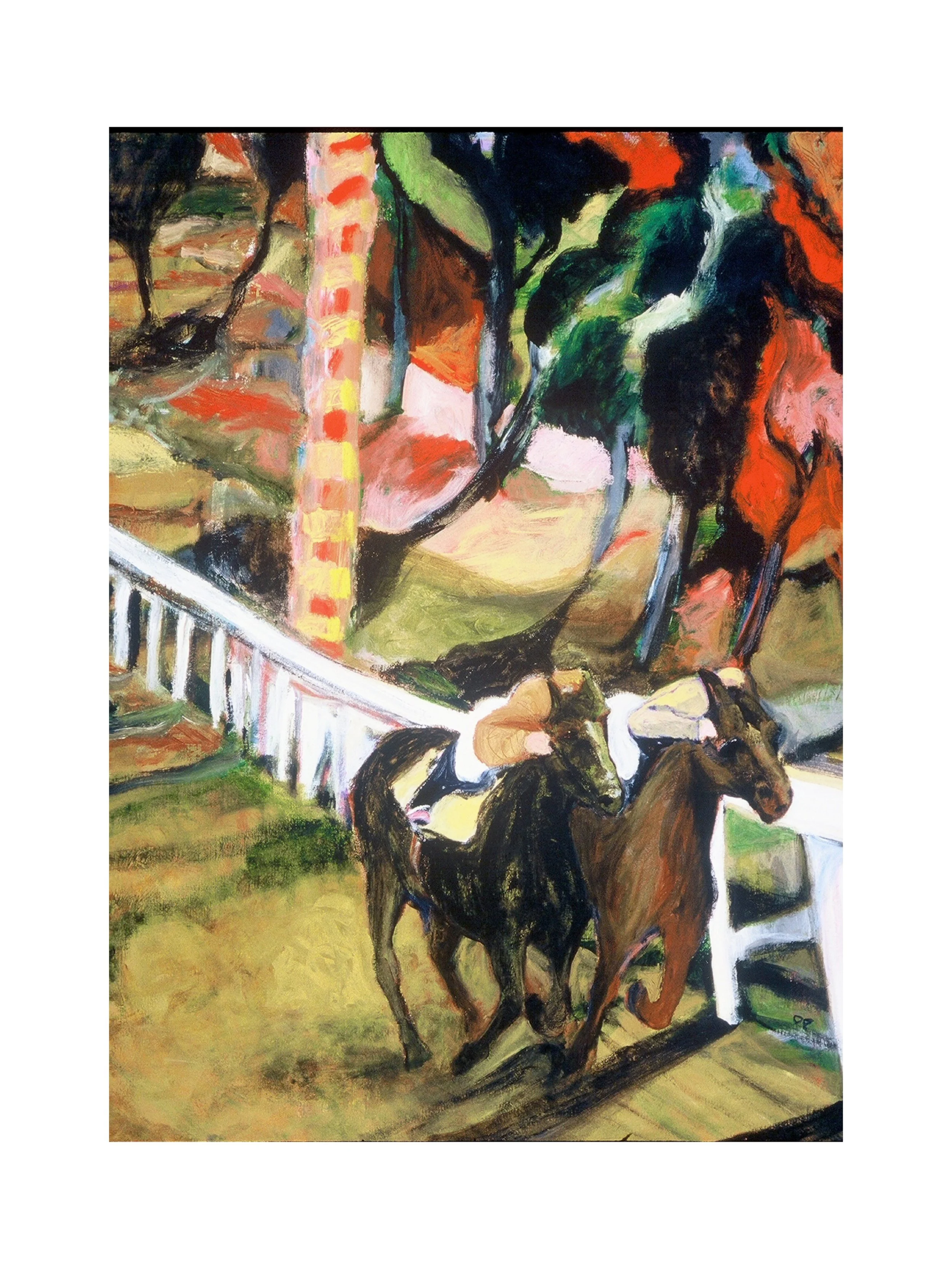 Windy Race, acrylic on canvas, 36" x 48" Sold