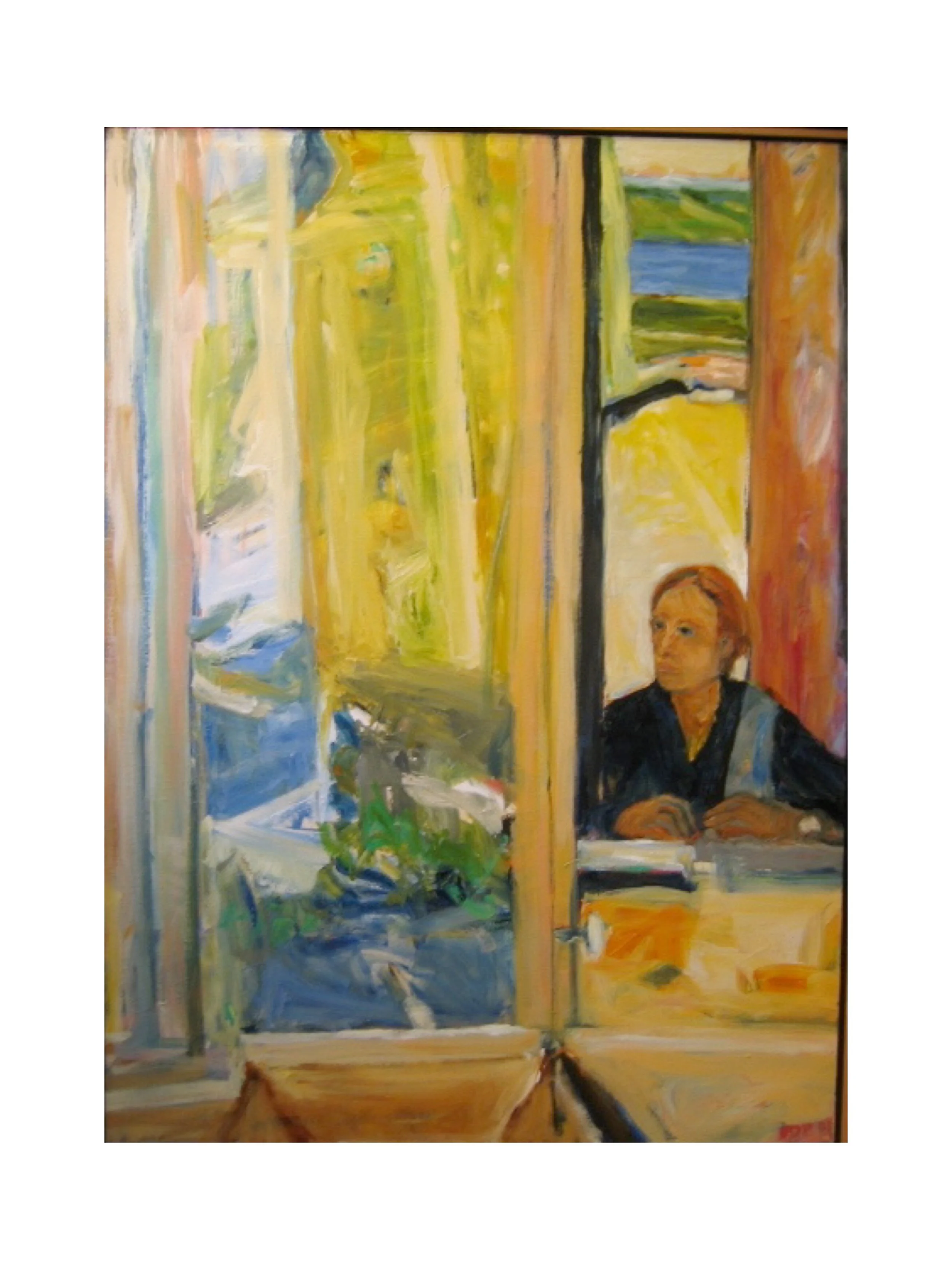 Montmartre Window, acrylic on canvas, 44" x 59" Unavailable