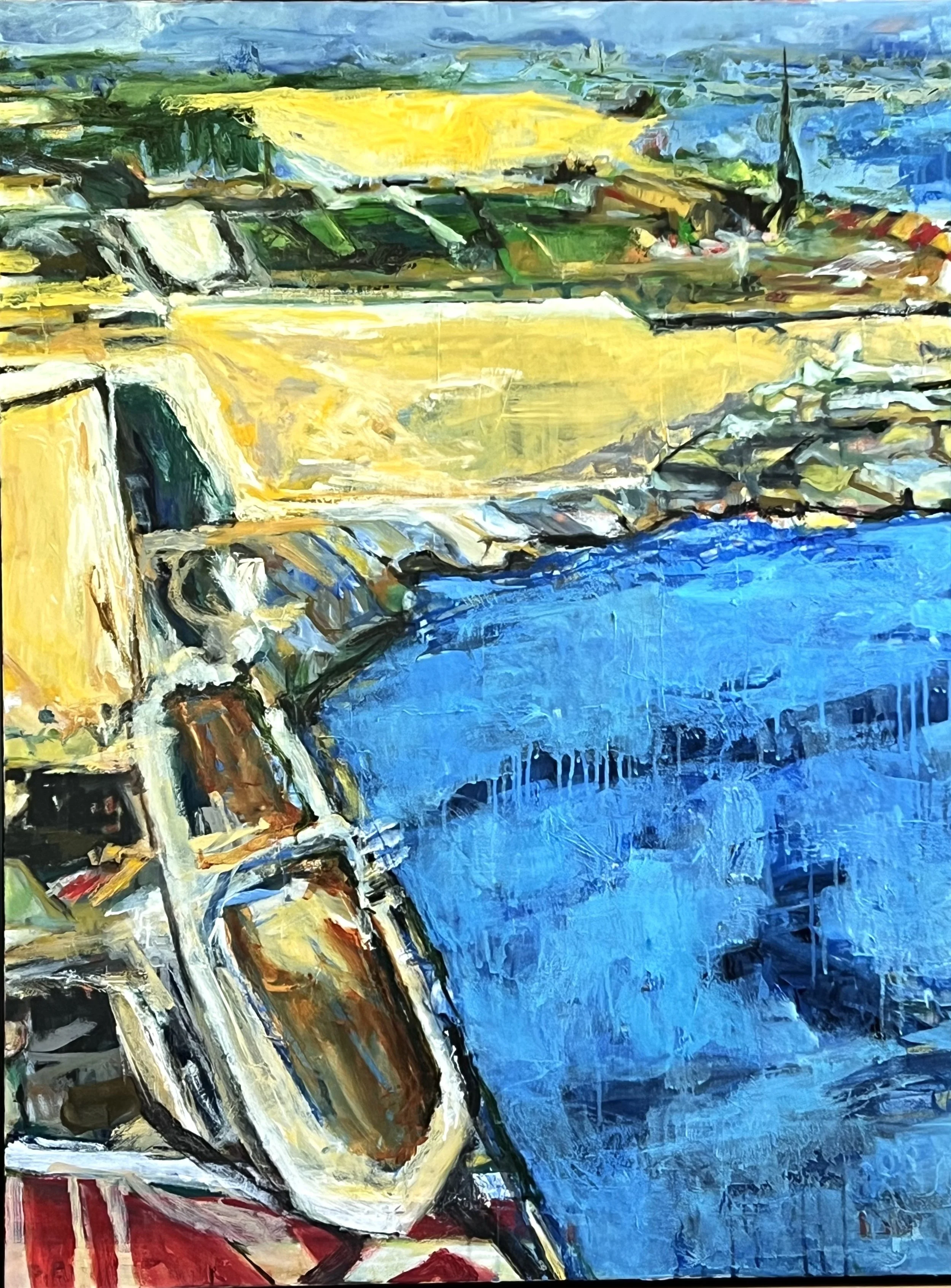 Port Ship, acrylic on canvas, 36" x 48"