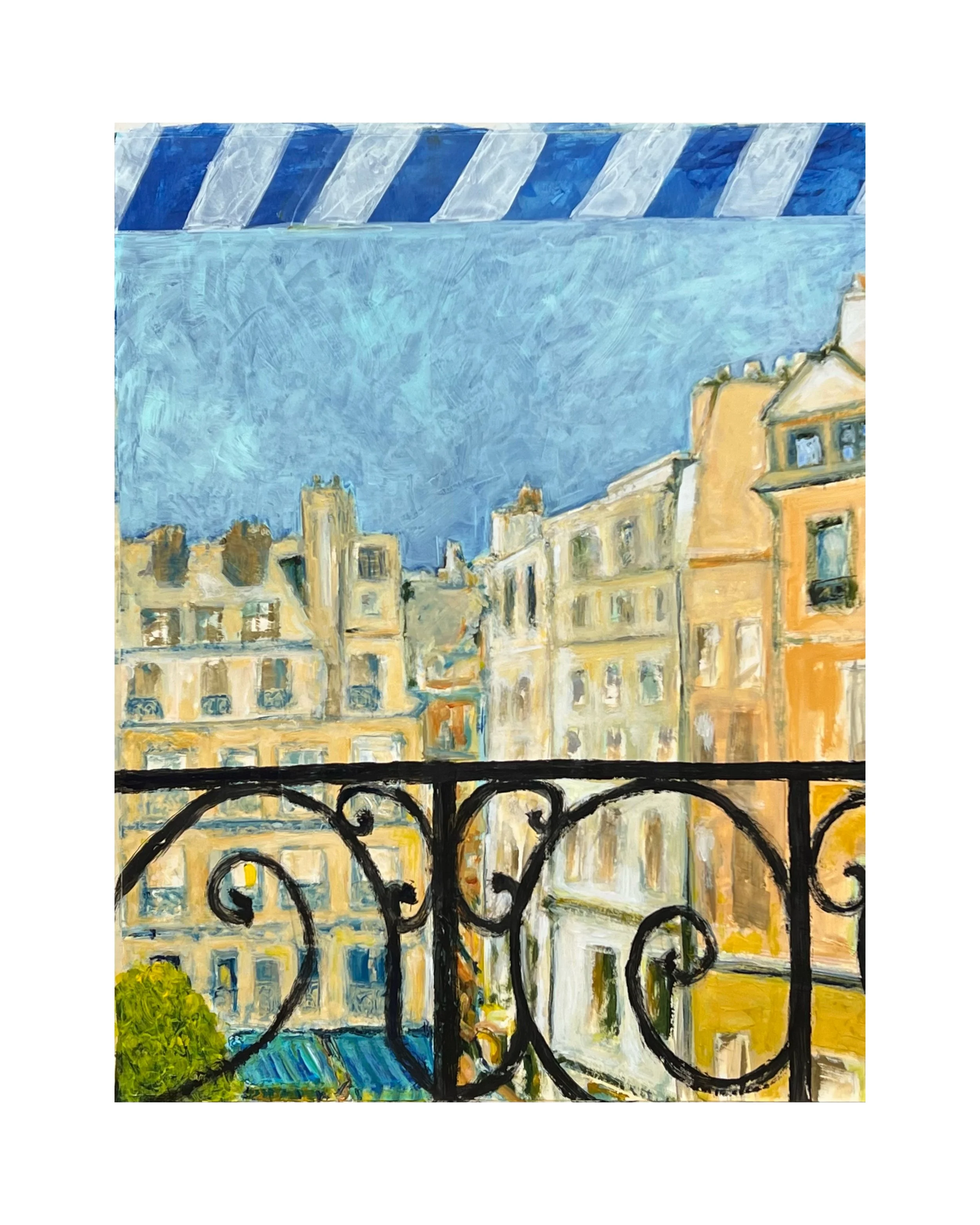 Window, Paris, Two
Acrylic on Paper
32" x 40" SOLD