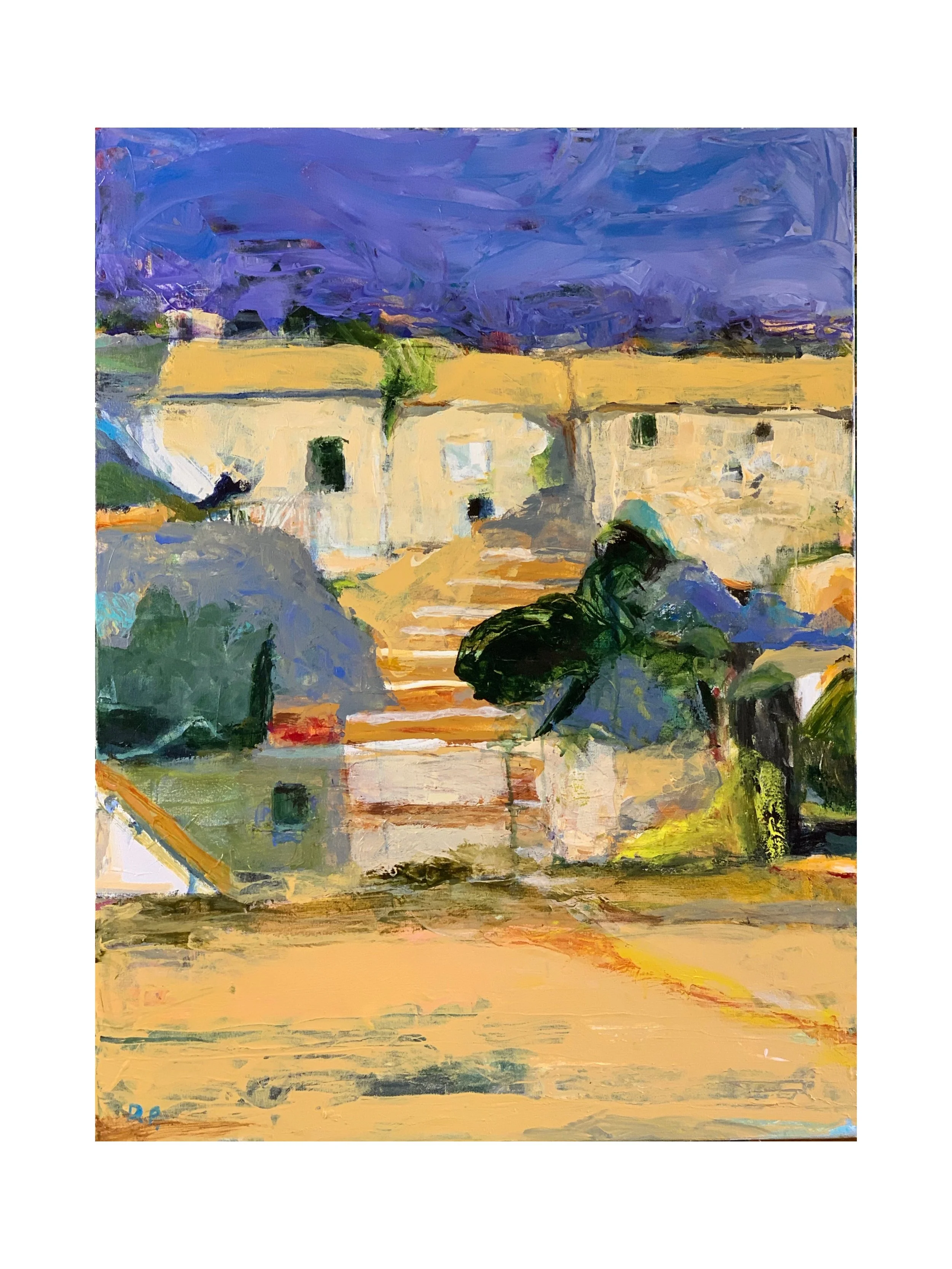 Above Ovejas's House, acrylic on linen, 30" x 40" Unavailable