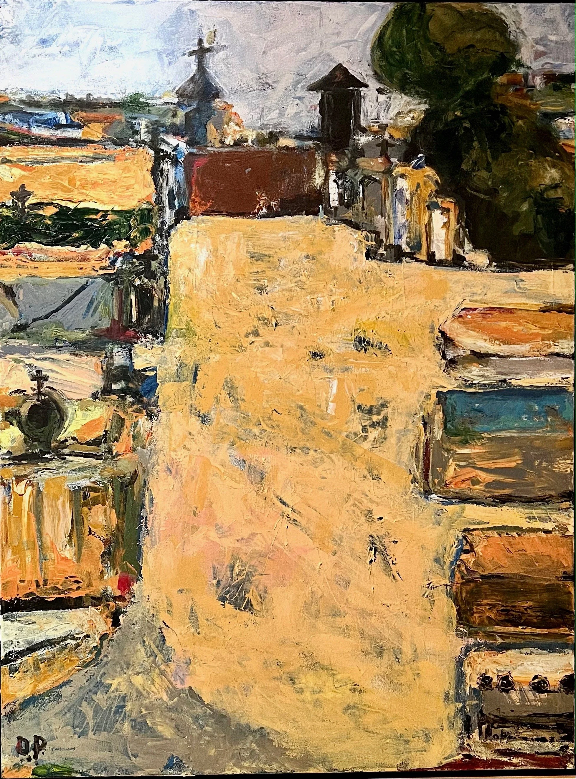 The Graveyard, Acrylic on Canvas, 30" x 40"