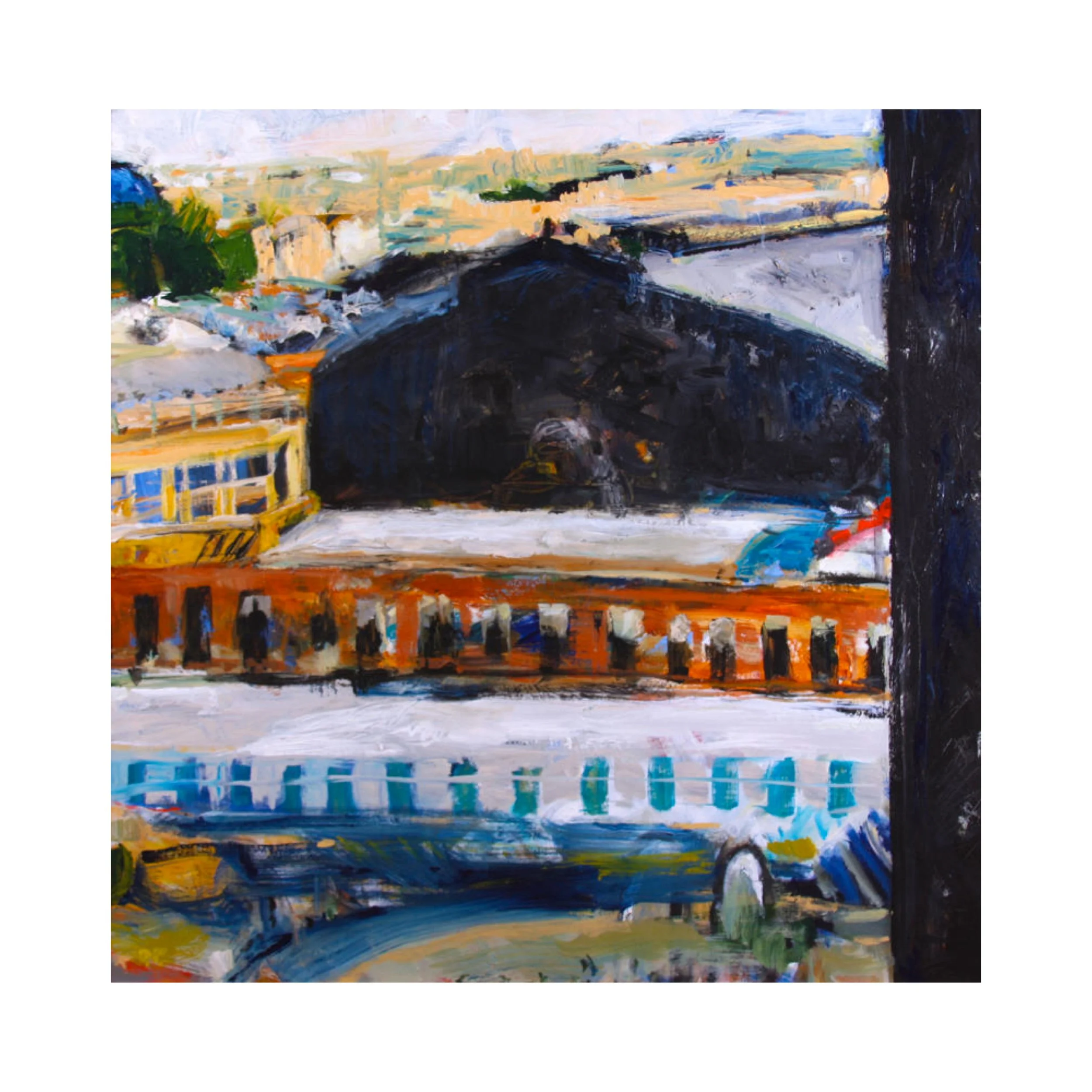 Atocha Dos, acrylic on canvas, 40" x 40"