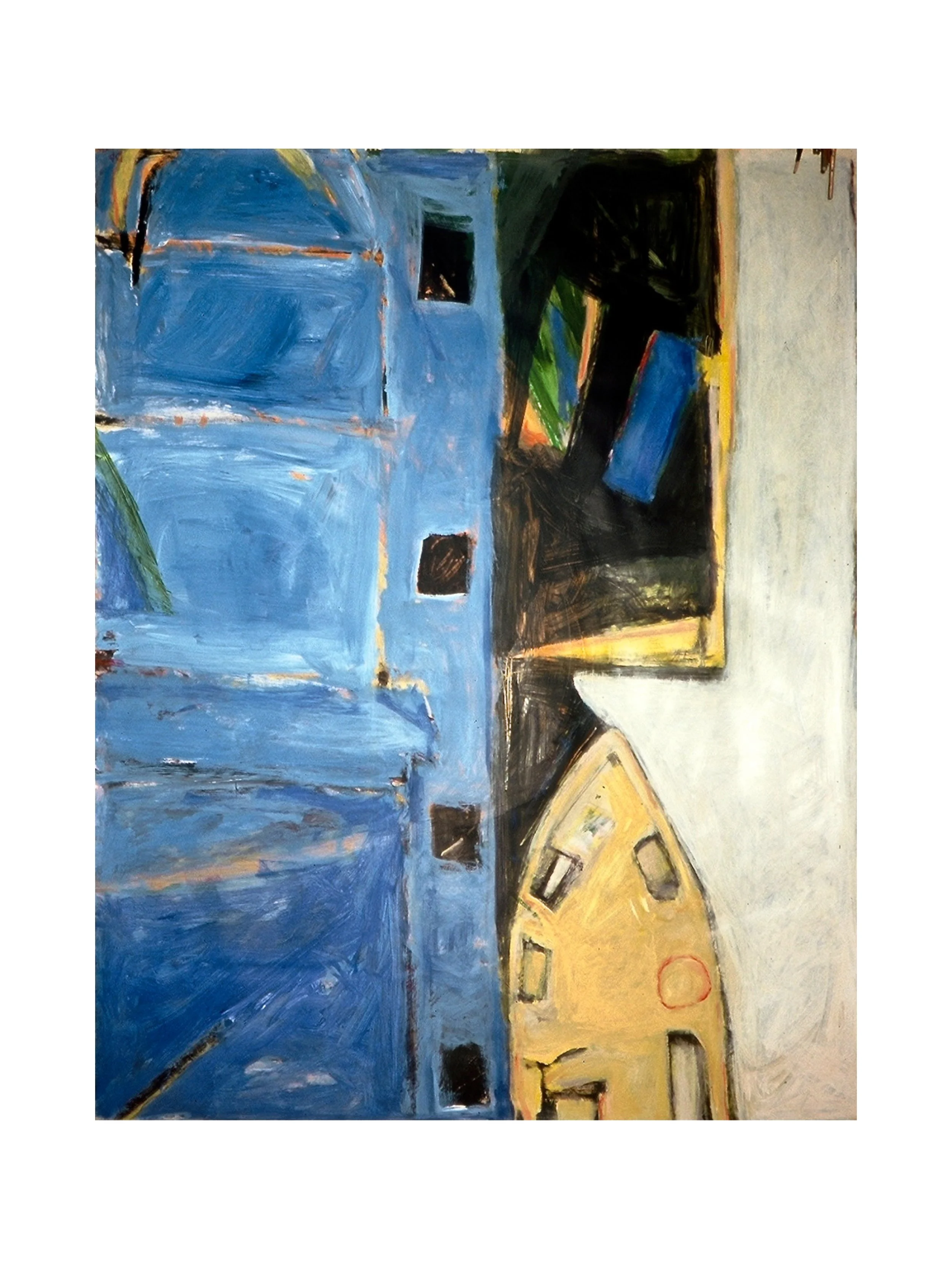 Sugar Factory Dock, acrylic on paper, 47.25" x 60", unavailable